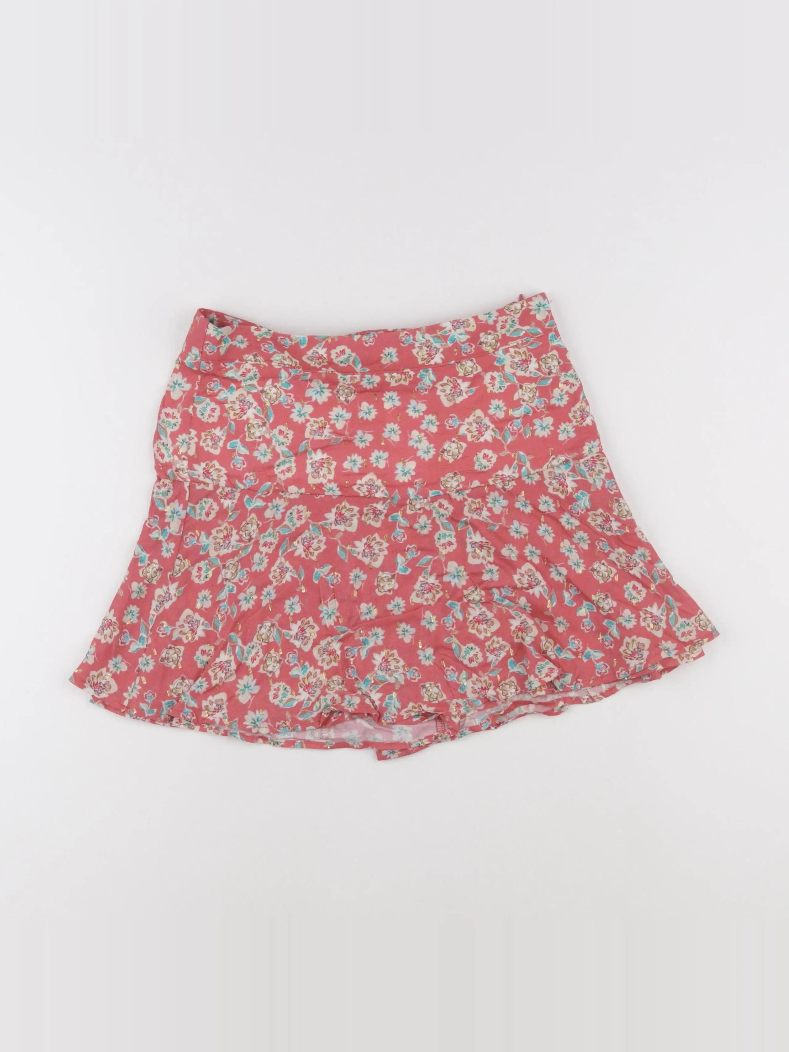 IKKS - jupe short rose, or - 10 ans