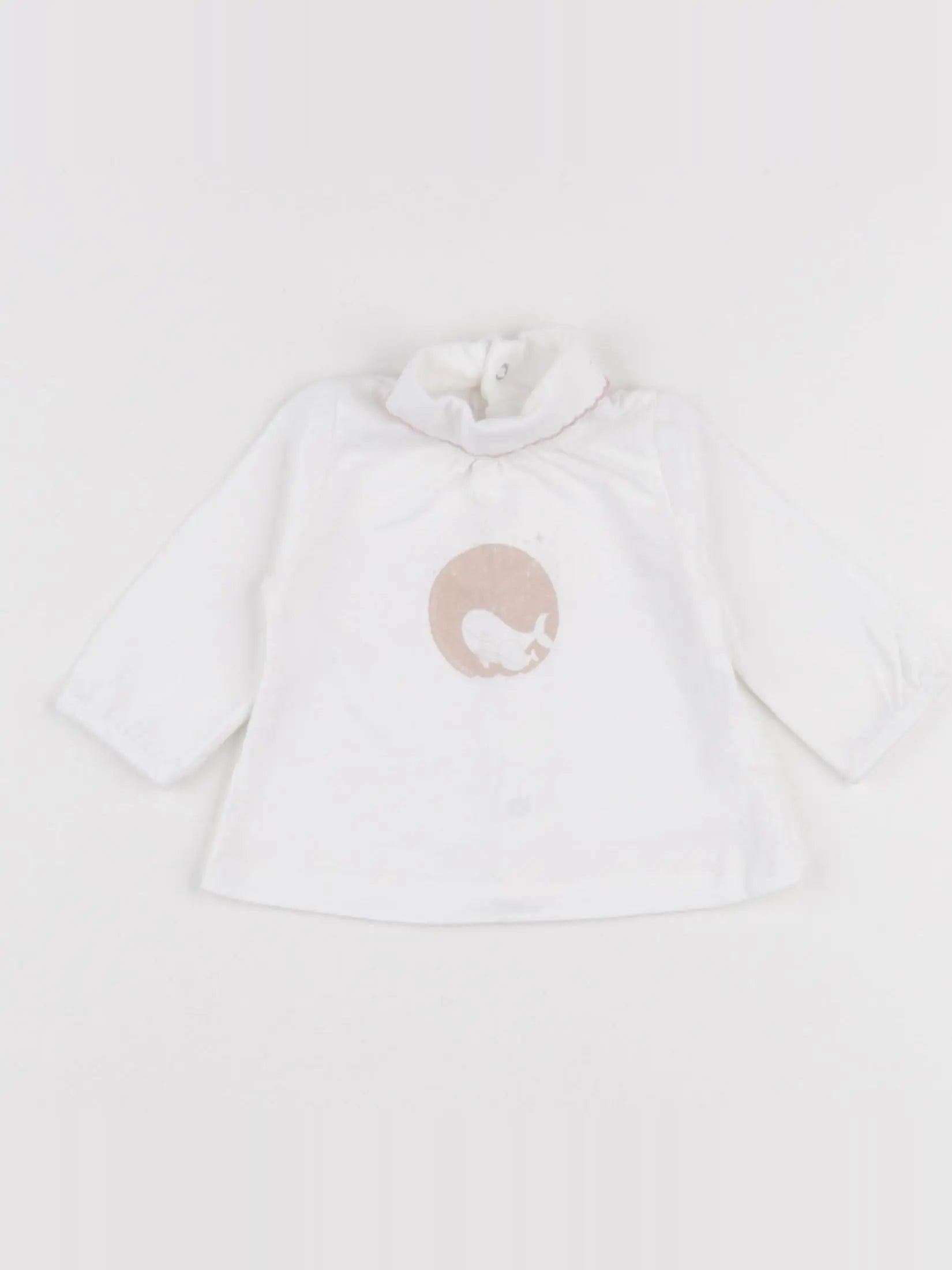 Vertbaudet - tee-shirt blanc - 1 mois