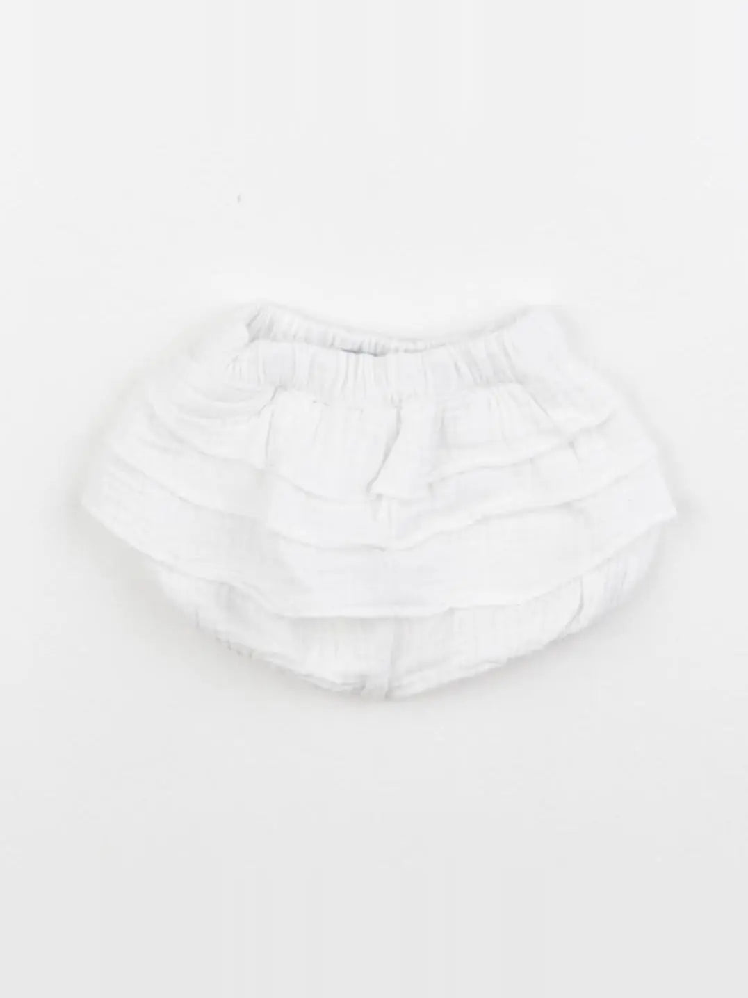 Vertbaudet - bloomer volants au dos blanc - 1 mois