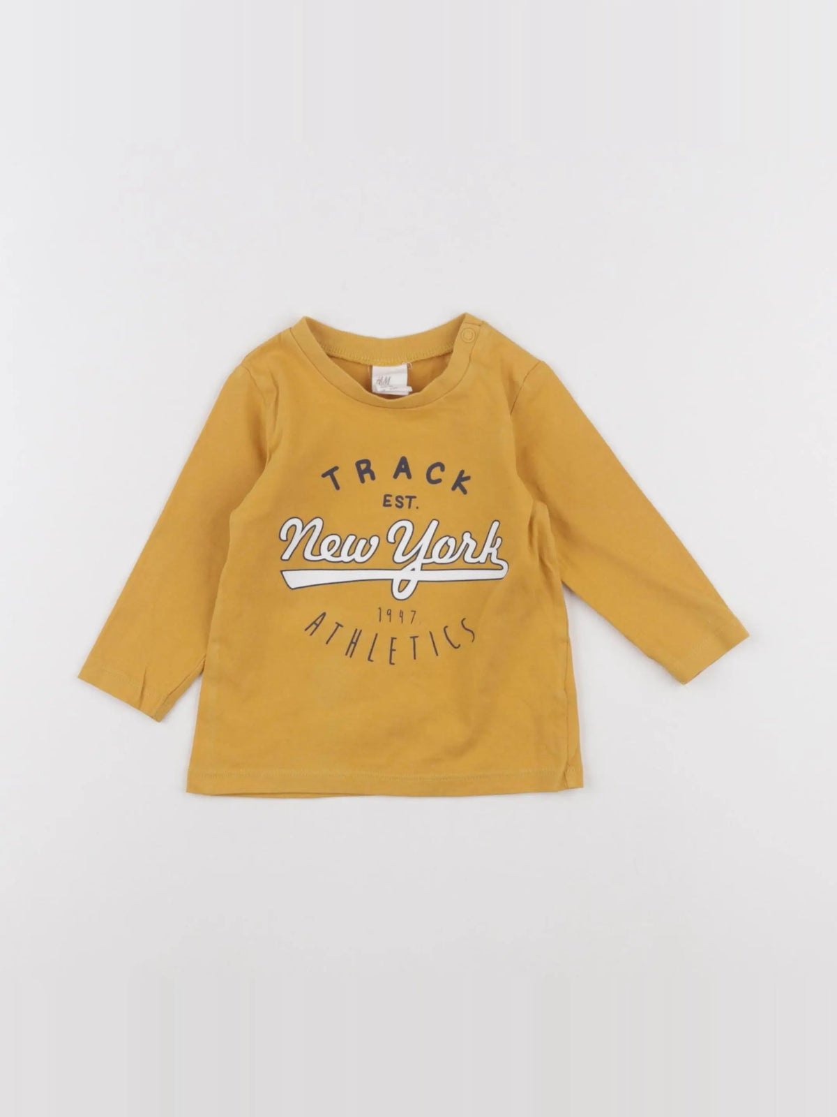 H&M - tee-shirt jaune - 3/6 mois