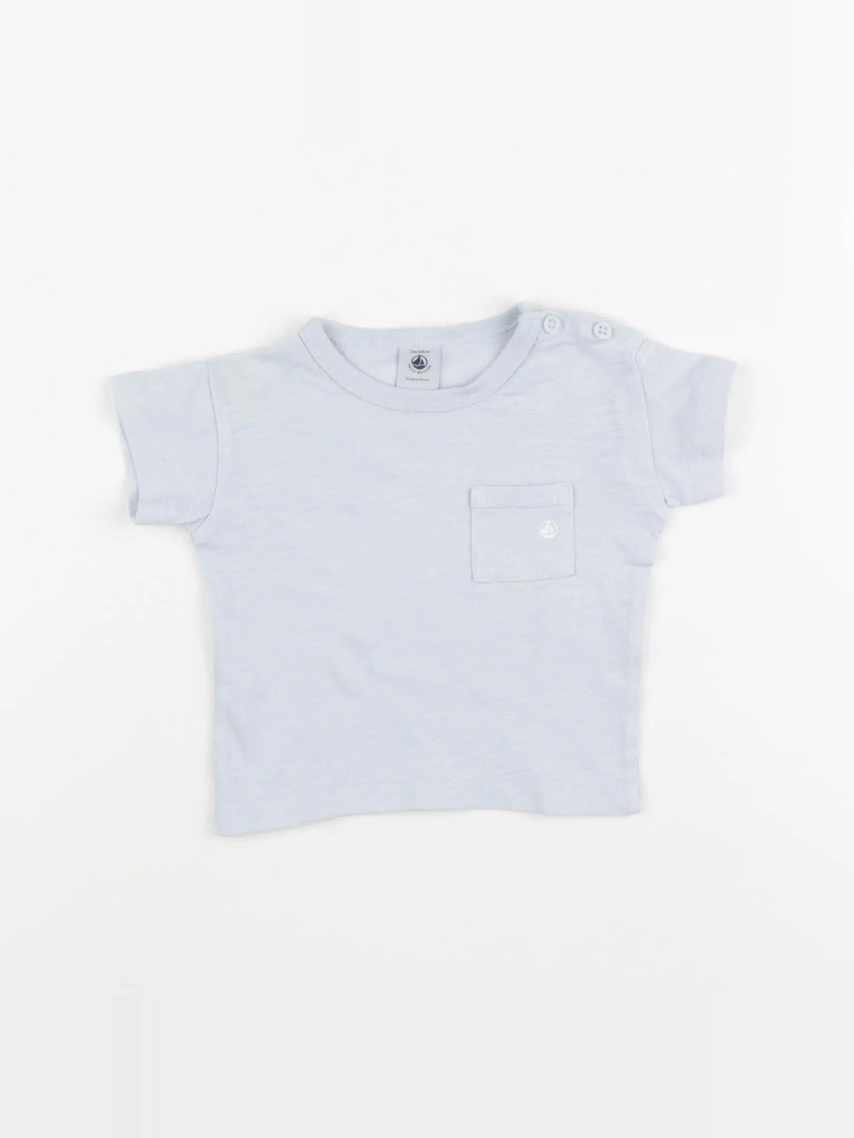Petit Bateau - tee-shirt bleu - 3 mois