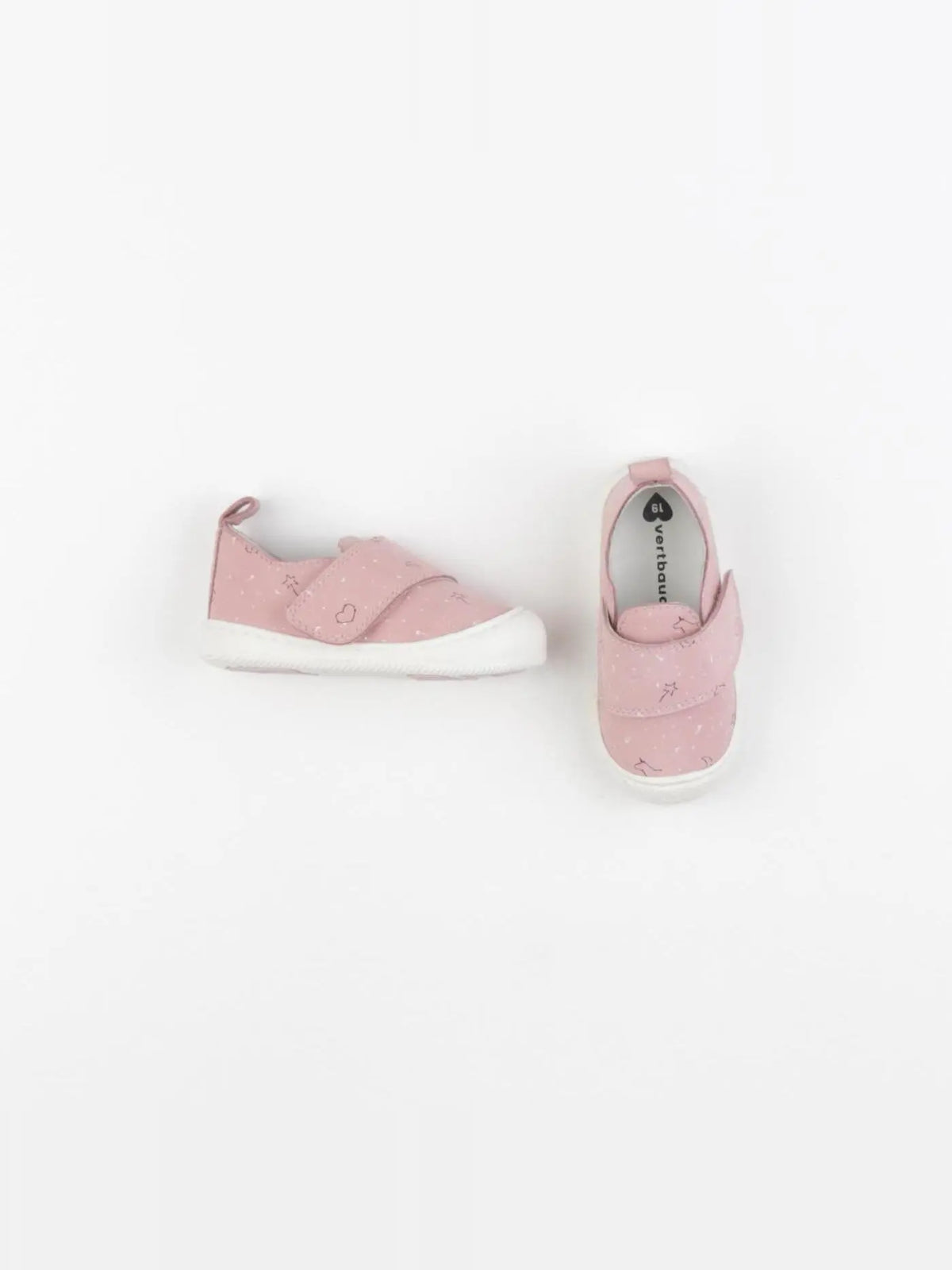 Vertbaudet - chaussons rose - pointure 19