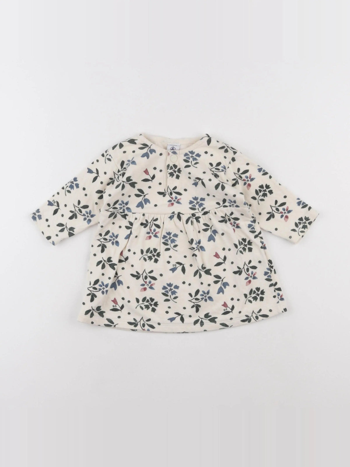 Petit Bateau - robe beige - 6 mois
