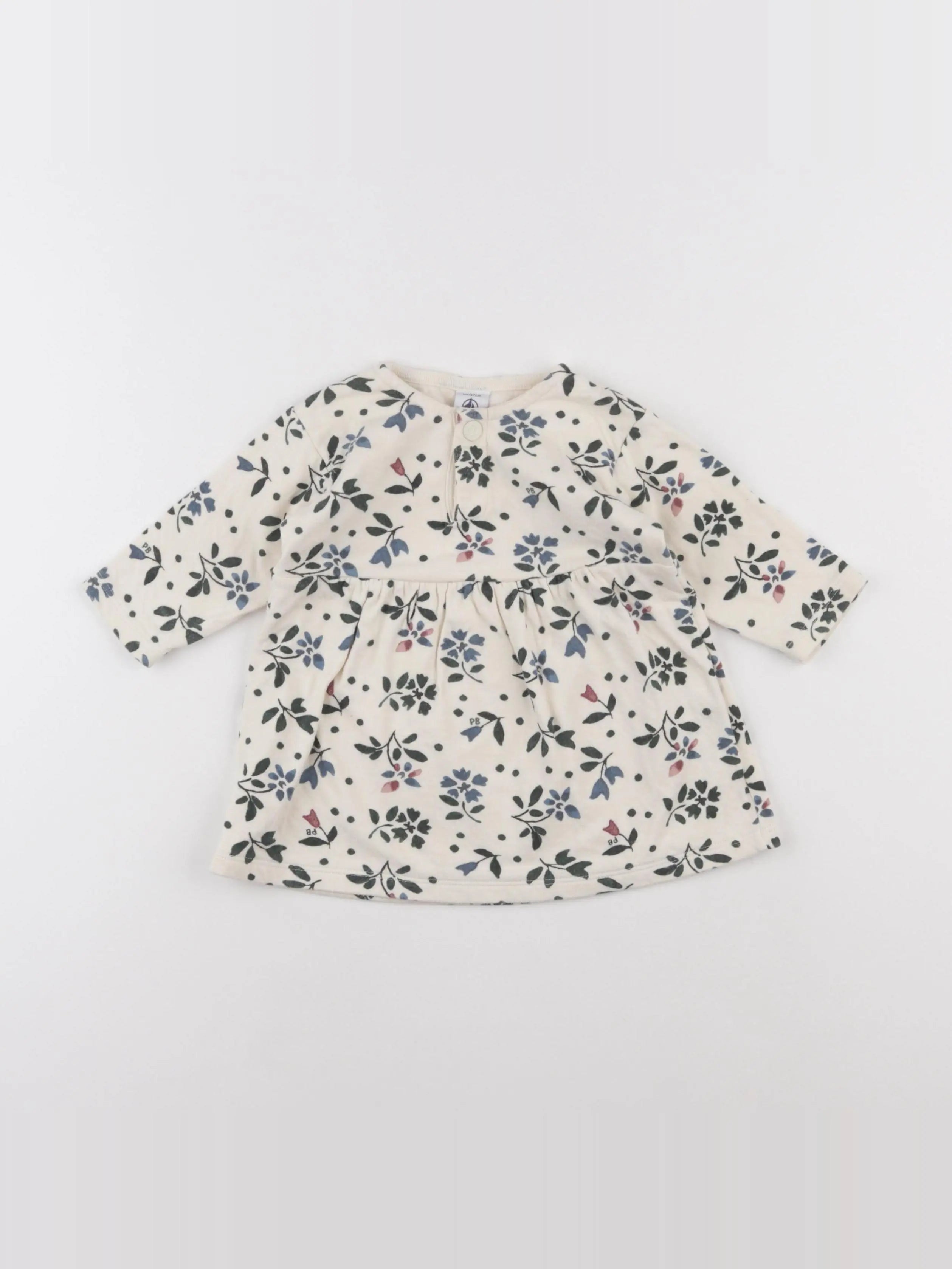Petit Bateau - robe beige - 6 mois