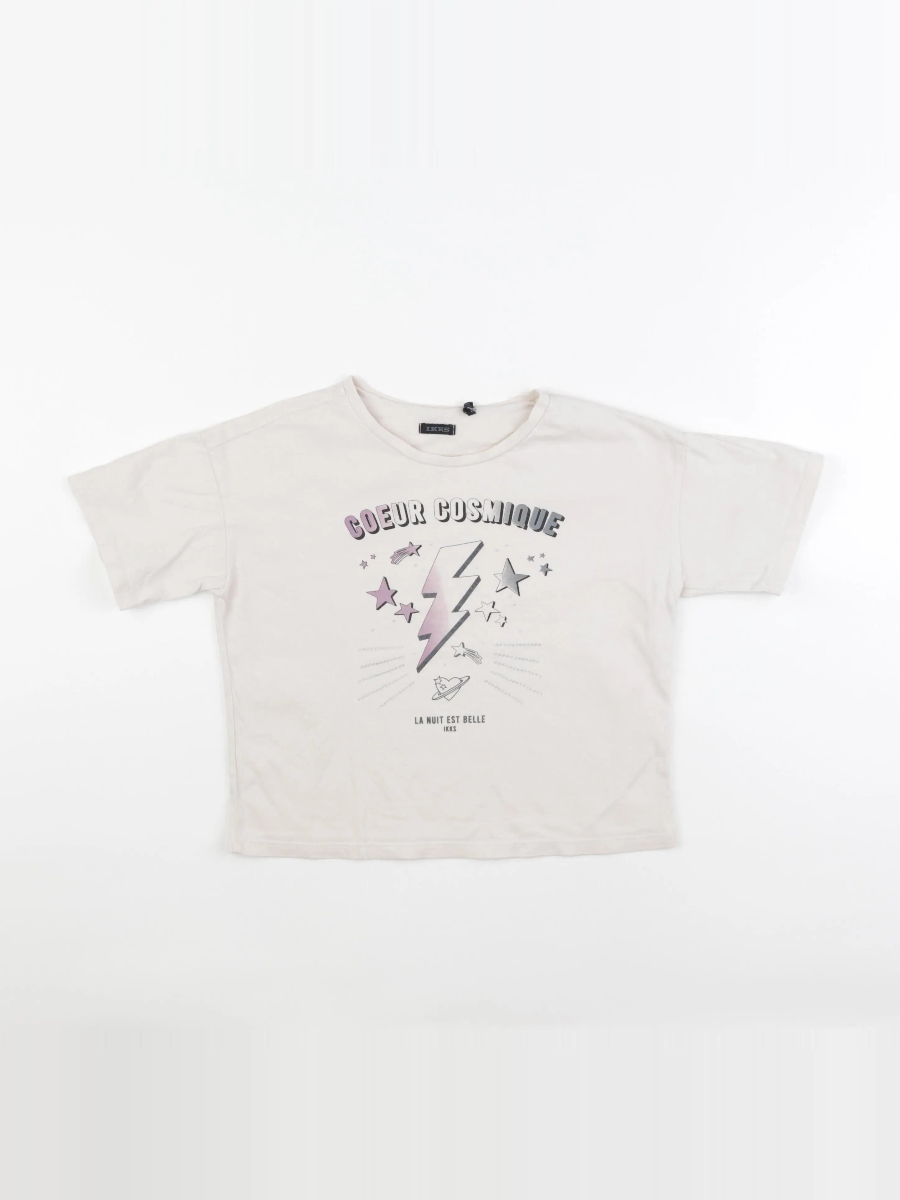 IKKS - tee-shirt beige - 8 ans
