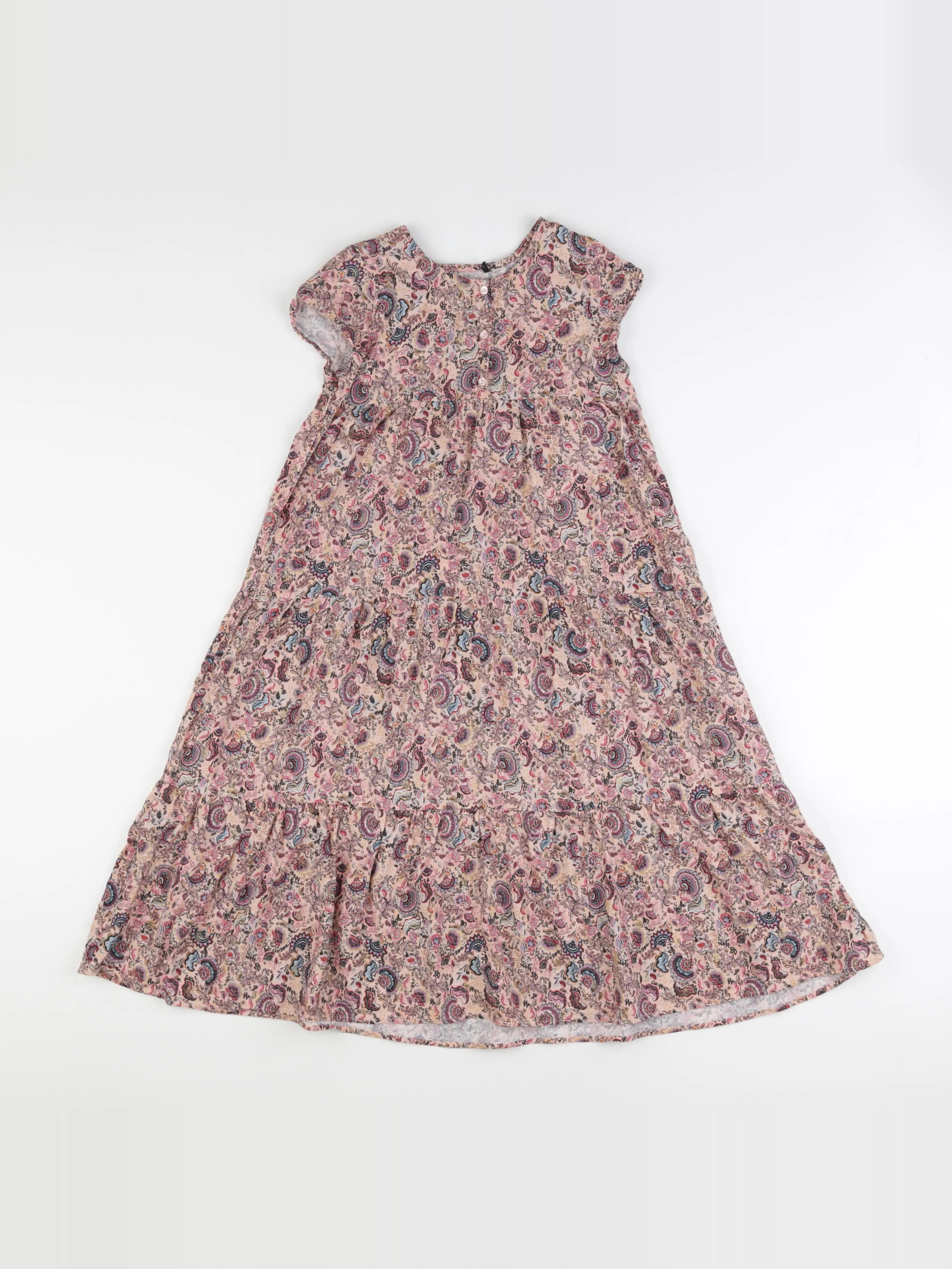 IKKS - robe rose - 8 ans