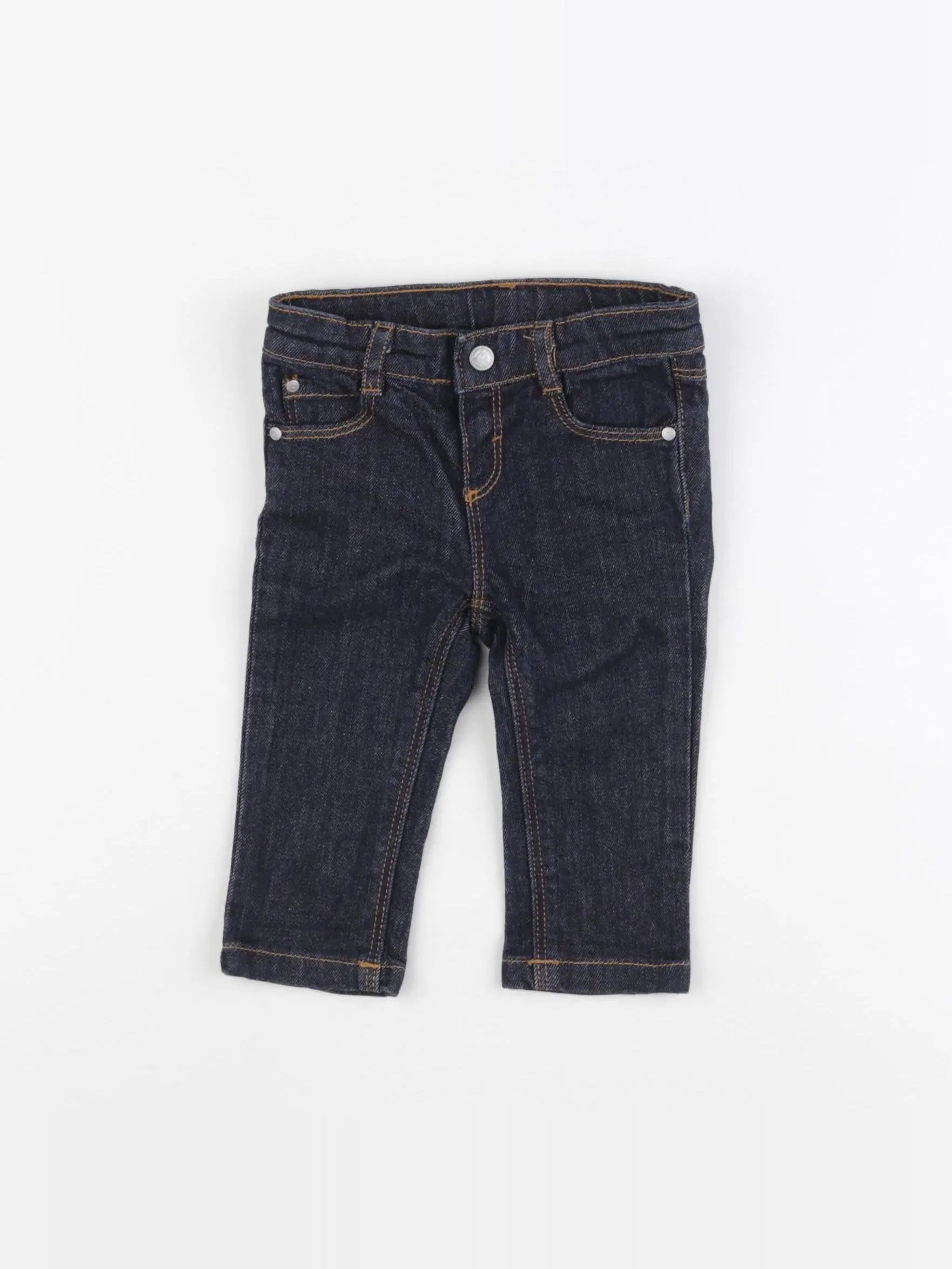 Petit Bateau - jean bleu - 6 mois