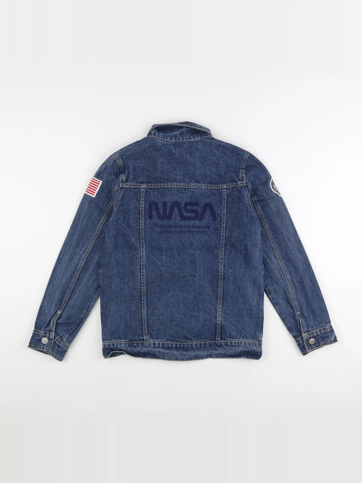 Vertbaudet - veste imprimé au dos bleu - 12 ans