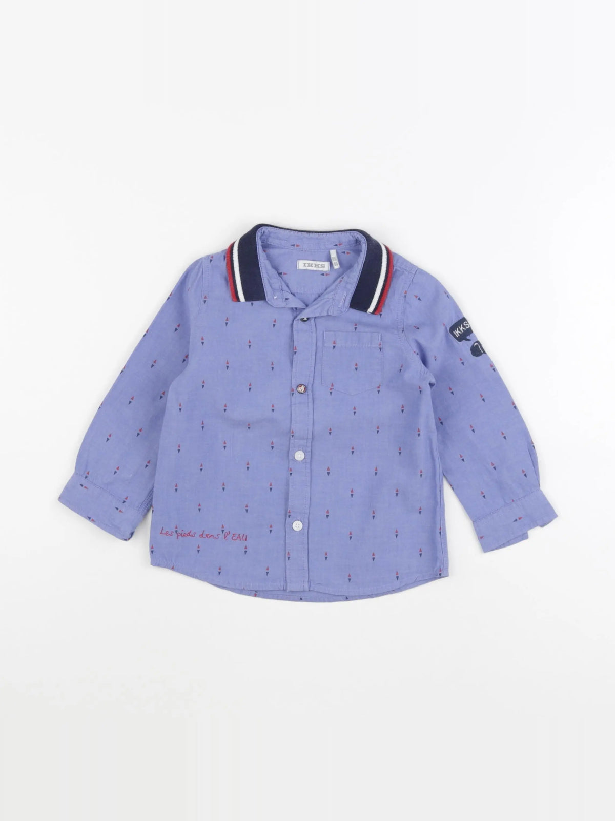 IKKS - chemise bleu - 18 mois