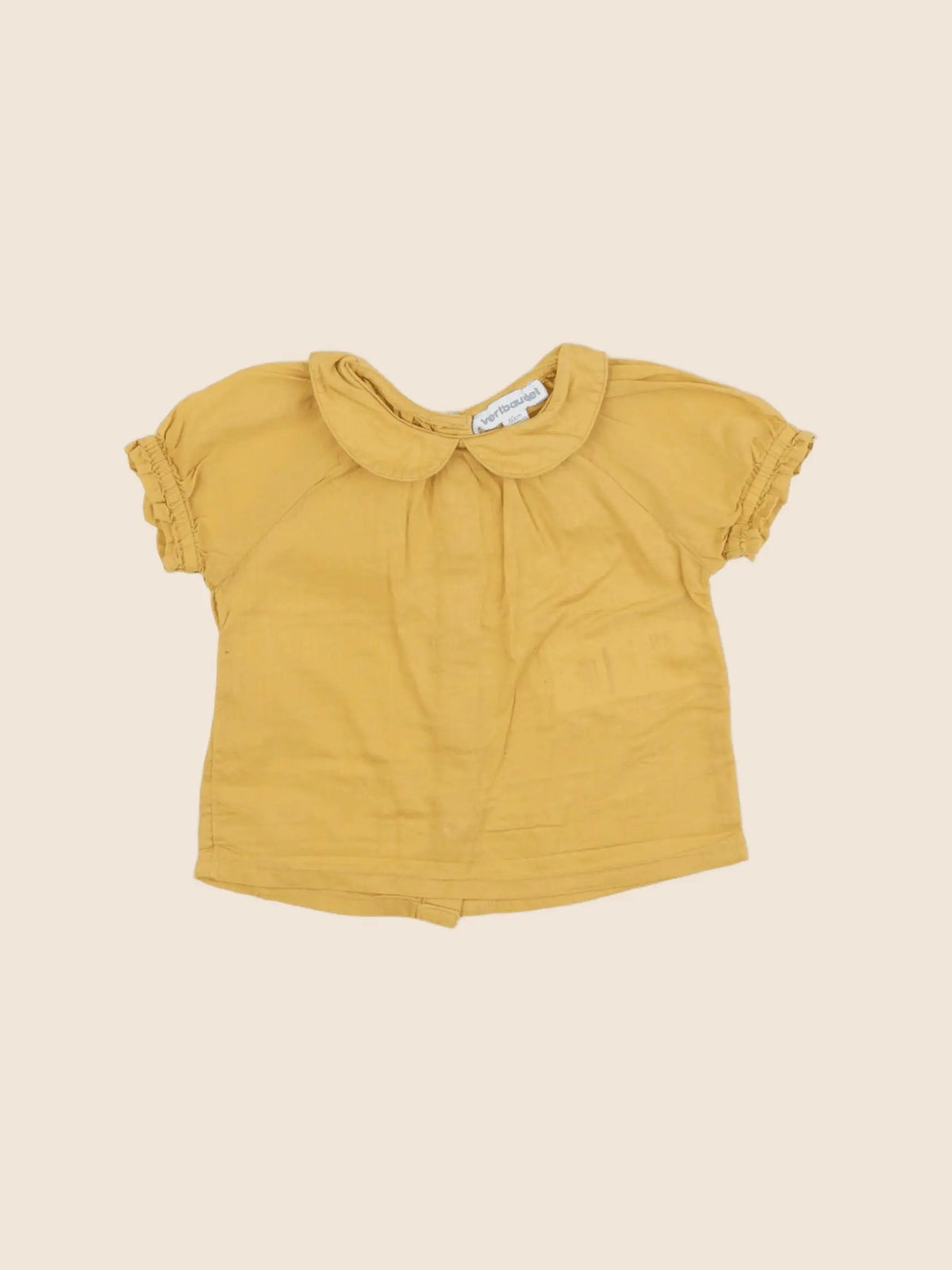 Vertbaudet - blouse jaune - 3 mois