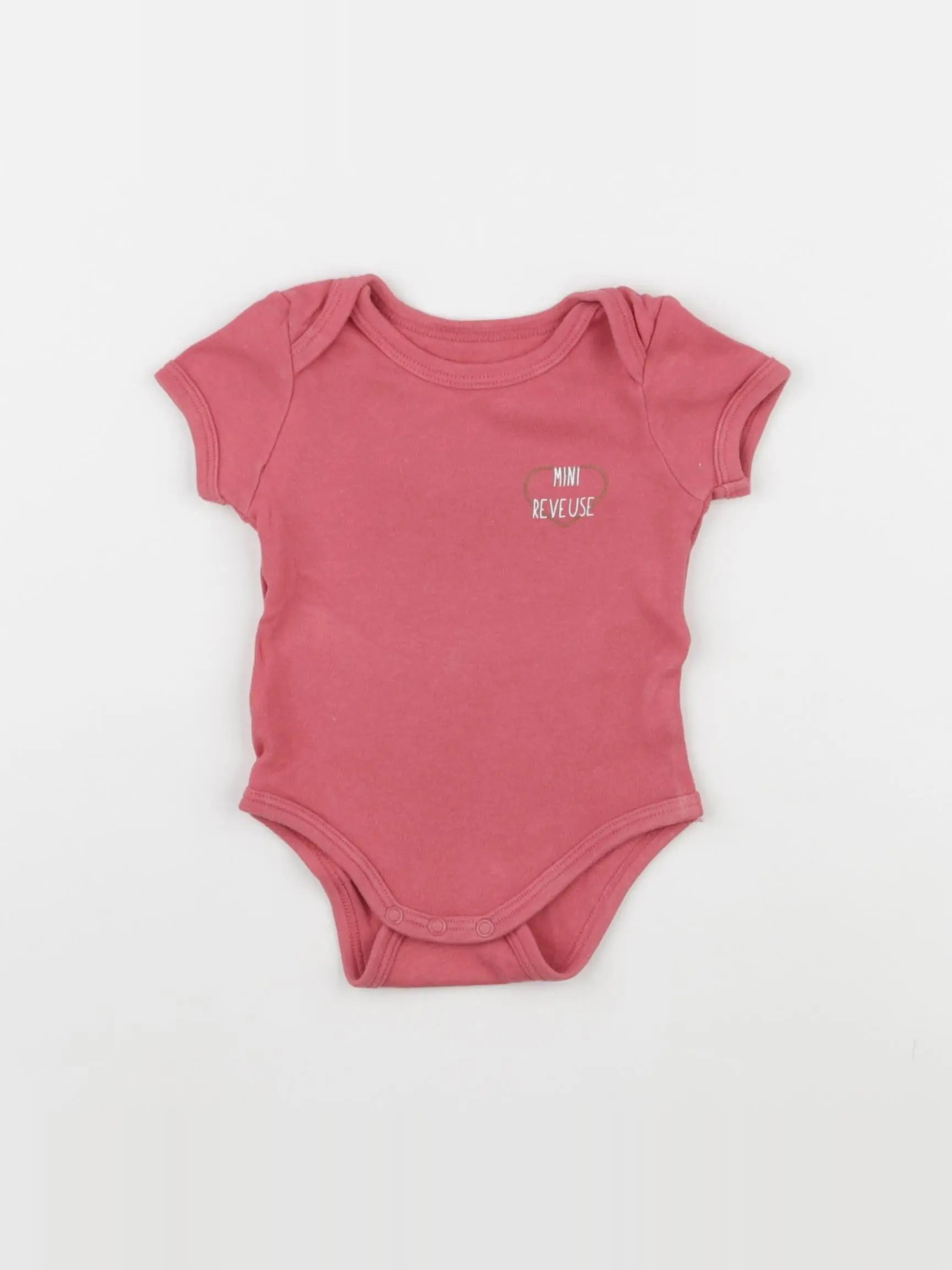 Vertbaudet - body rose - 3 mois