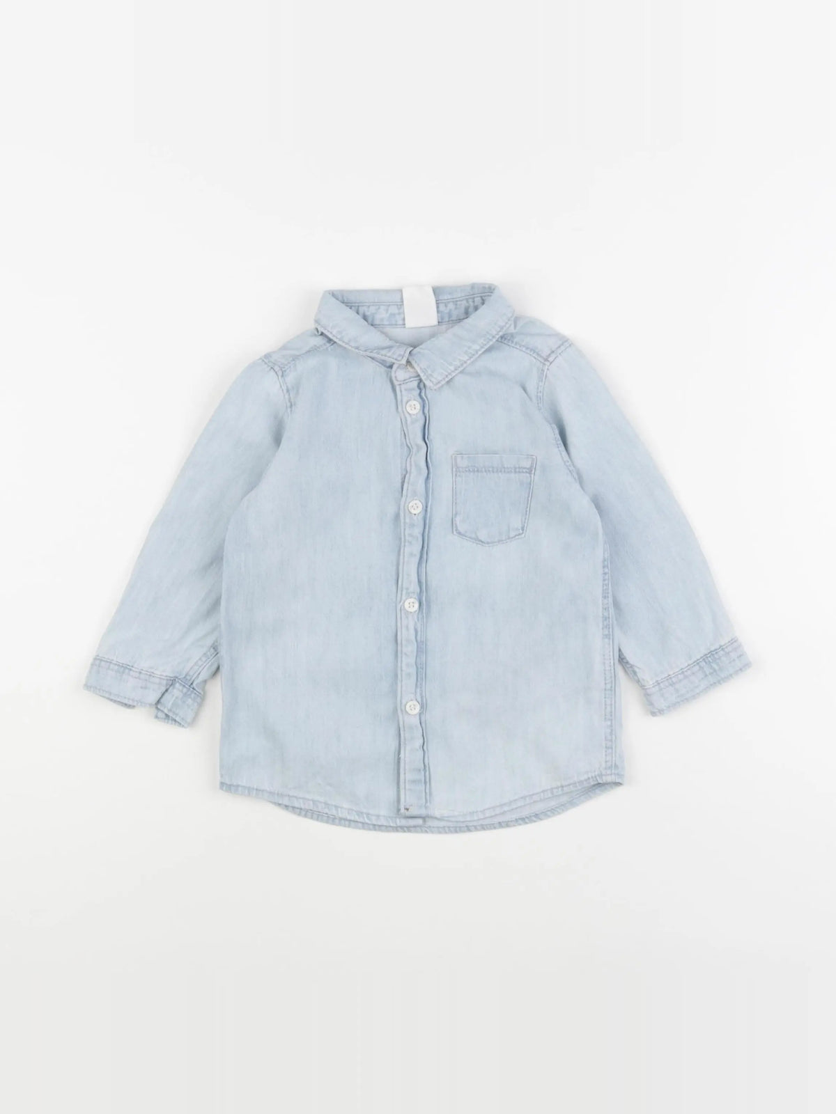 H&M - chemise bleu - 12 mois