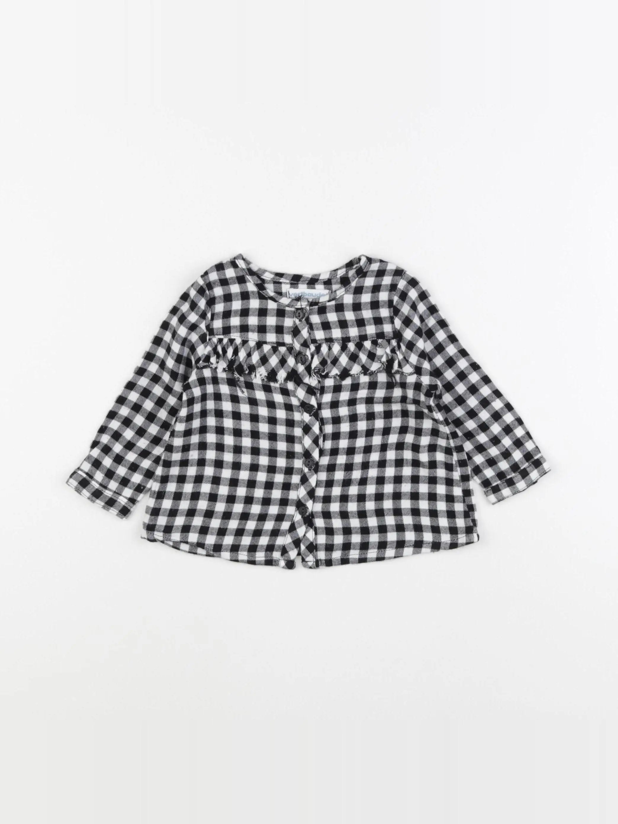 Vertbaudet - blouse noir - 6 mois
