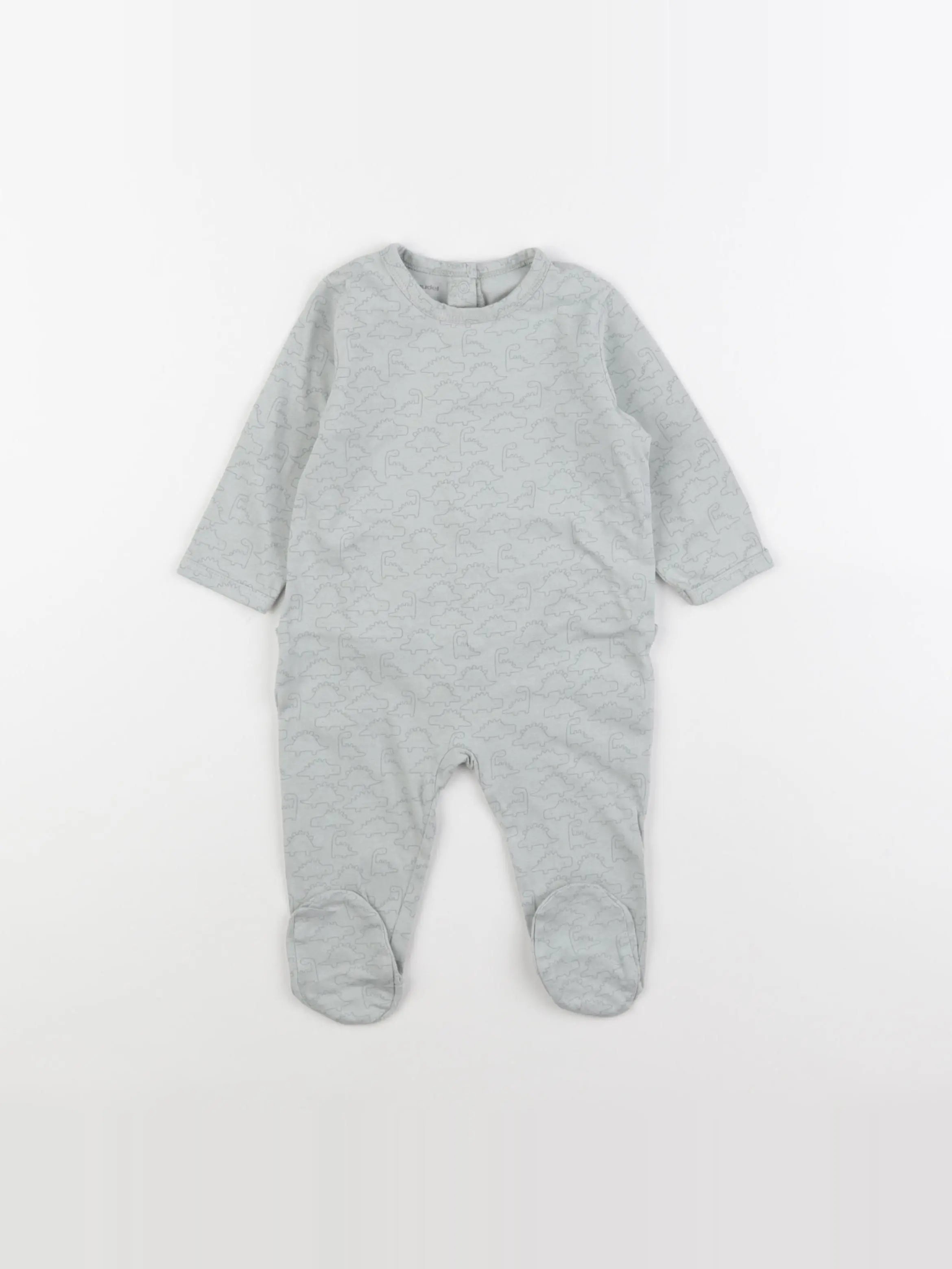 Vertbaudet - pyjama coton bleu - 6 mois