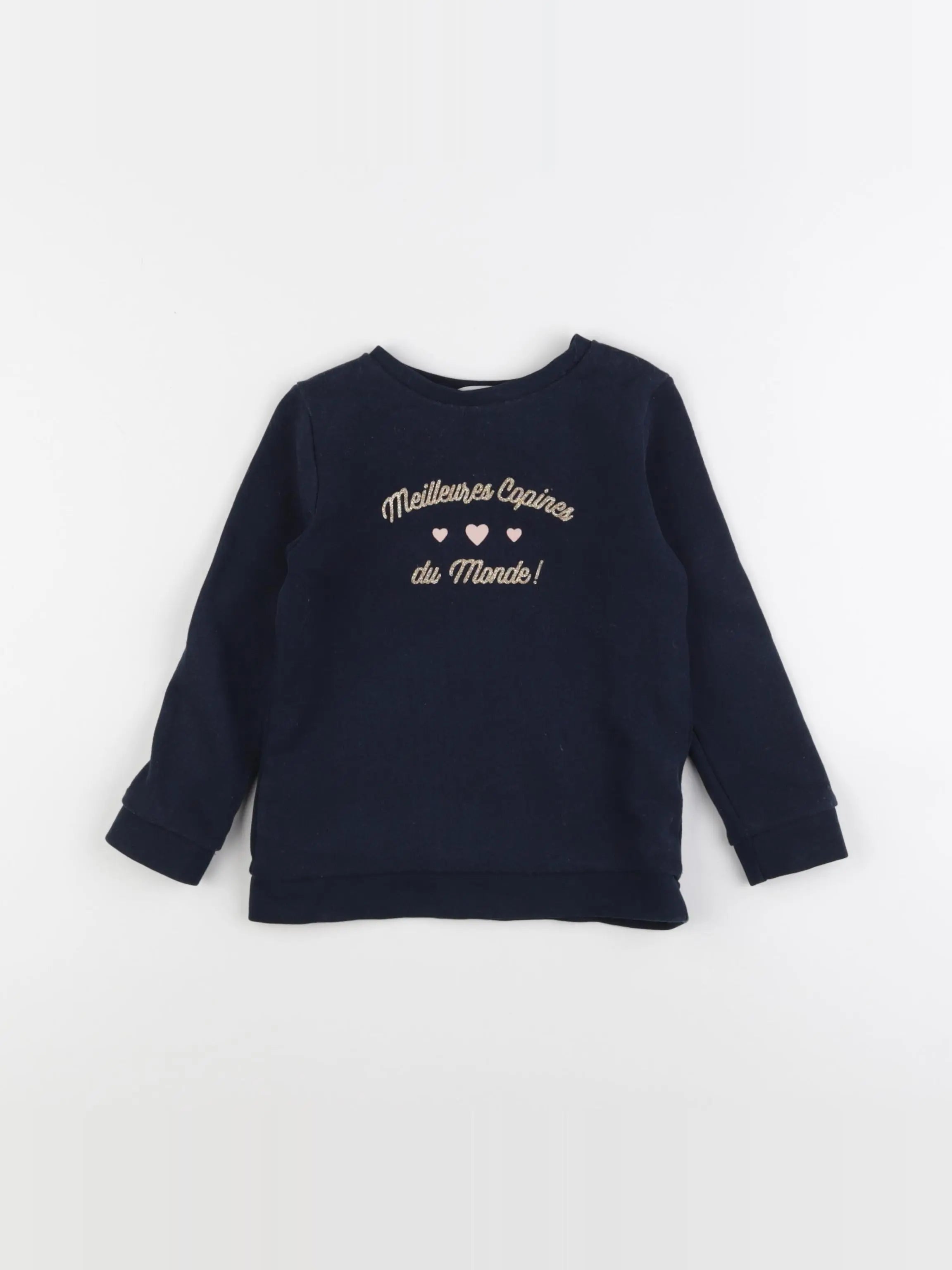 Vertbaudet - sweat bleu - 4 ans