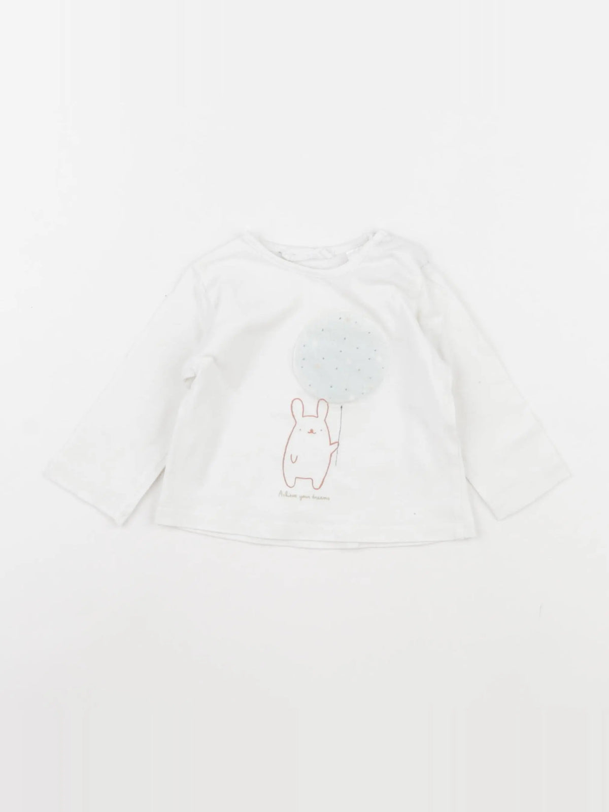 Zara - tee-shirt blanc - 1/3 mois