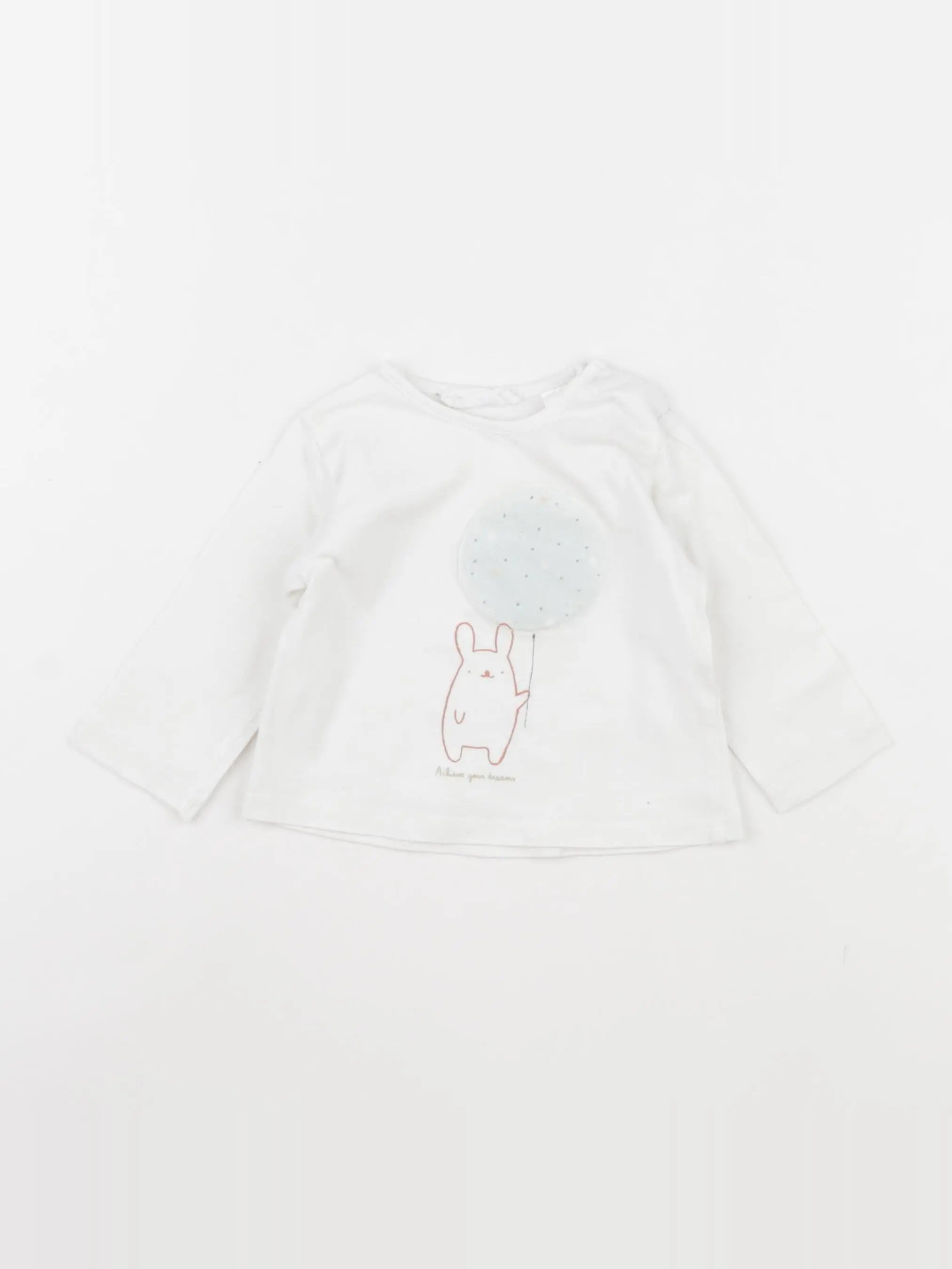 Zara - tee-shirt blanc - 1/3 mois