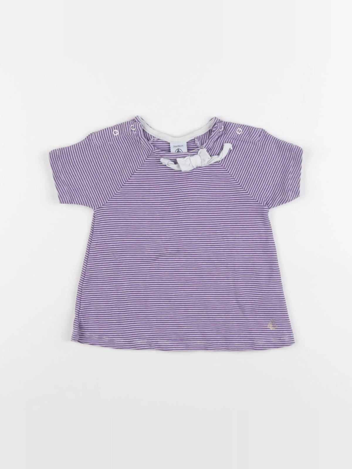 Petit Bateau - tee-shirt violet - 24 mois