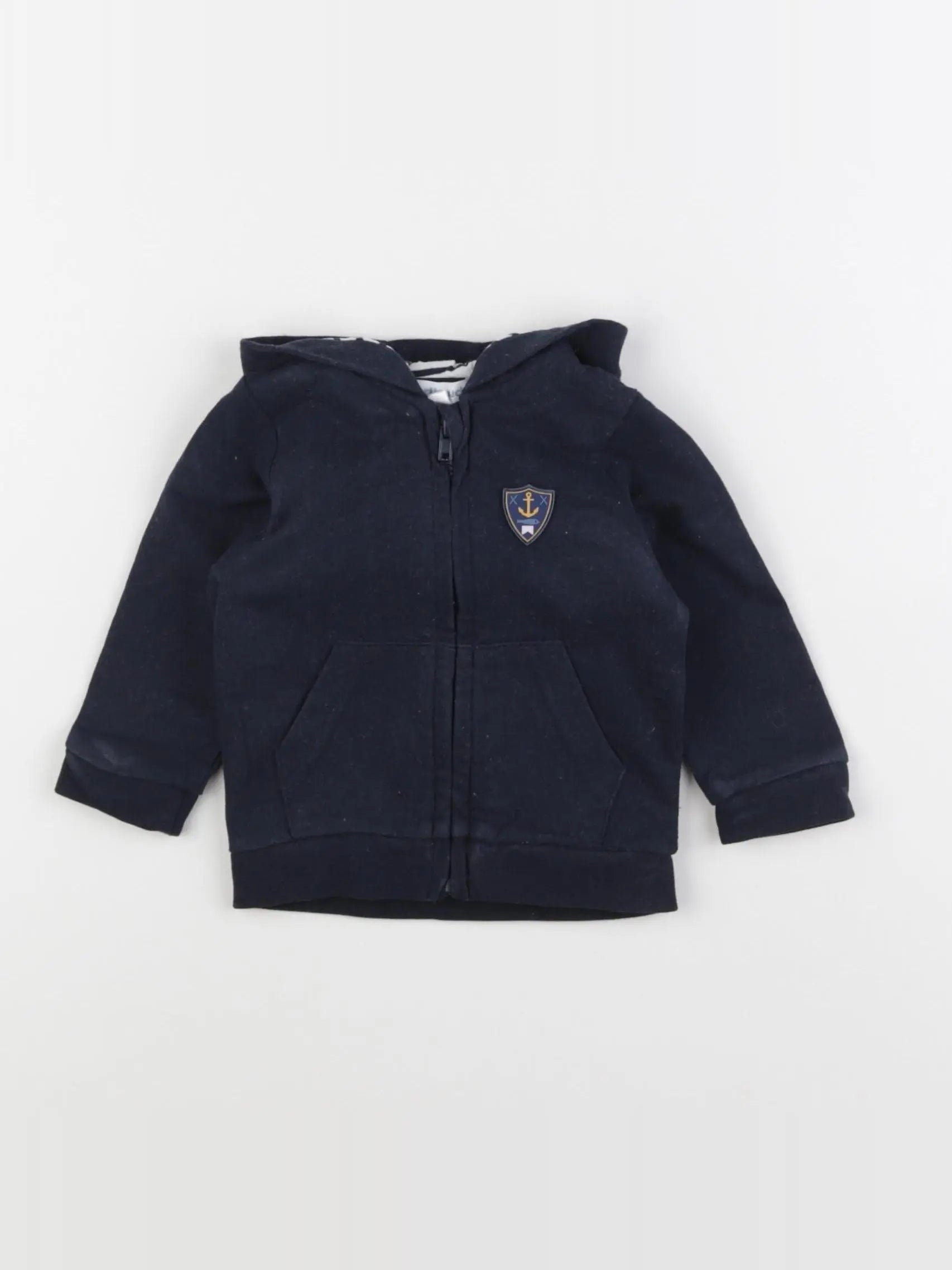 Vertbaudet - sweat bleu - 6 mois