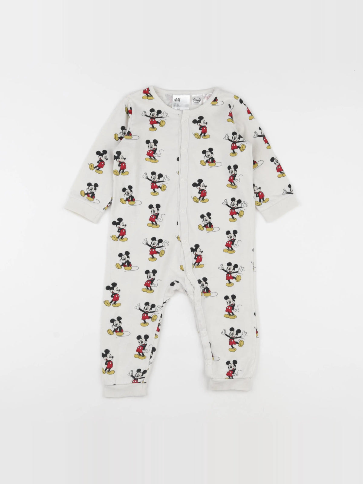 H&M - pyjama coton beige - 9/12 mois