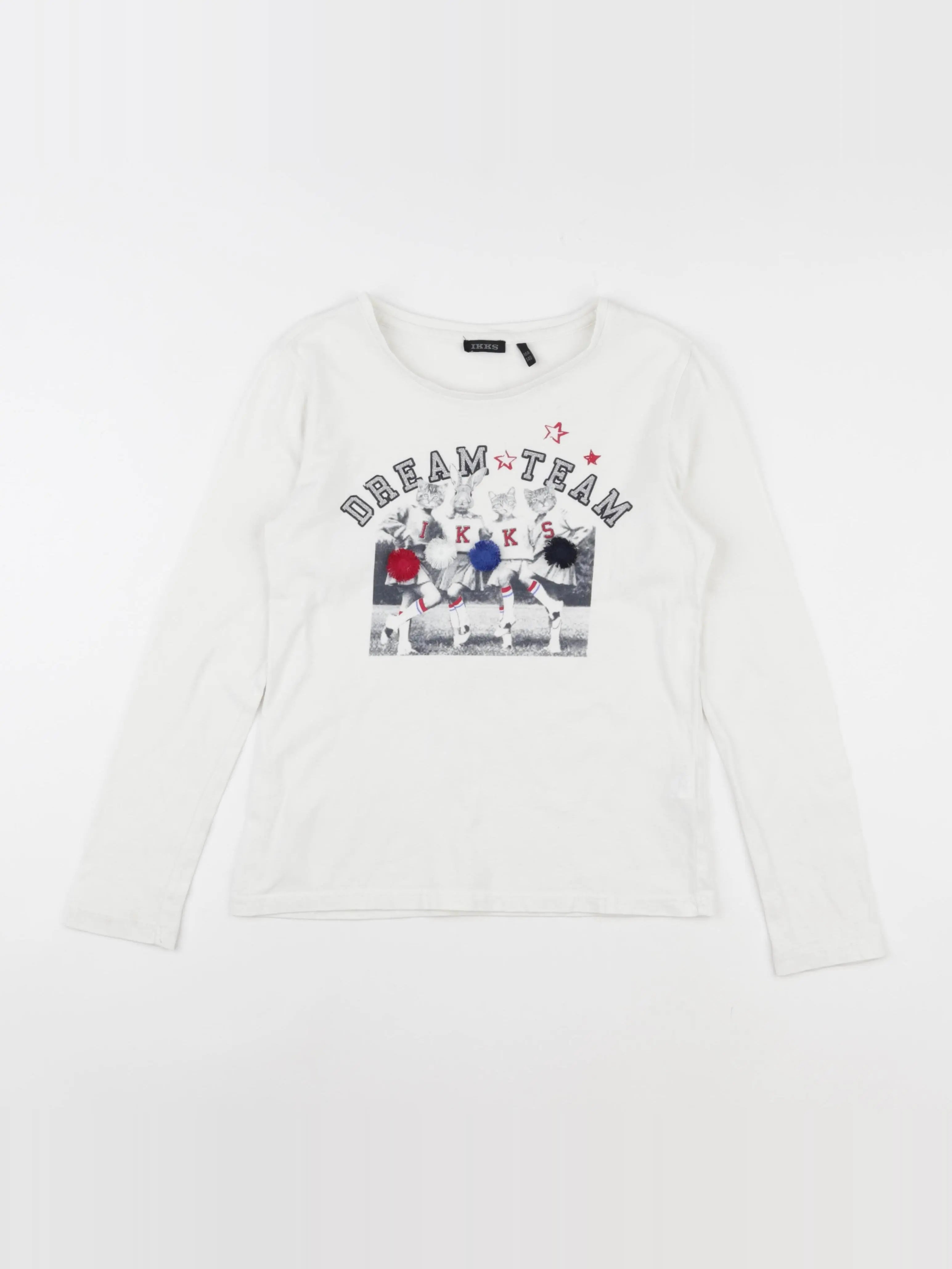 IKKS - tee-shirt blanc - 10 ans