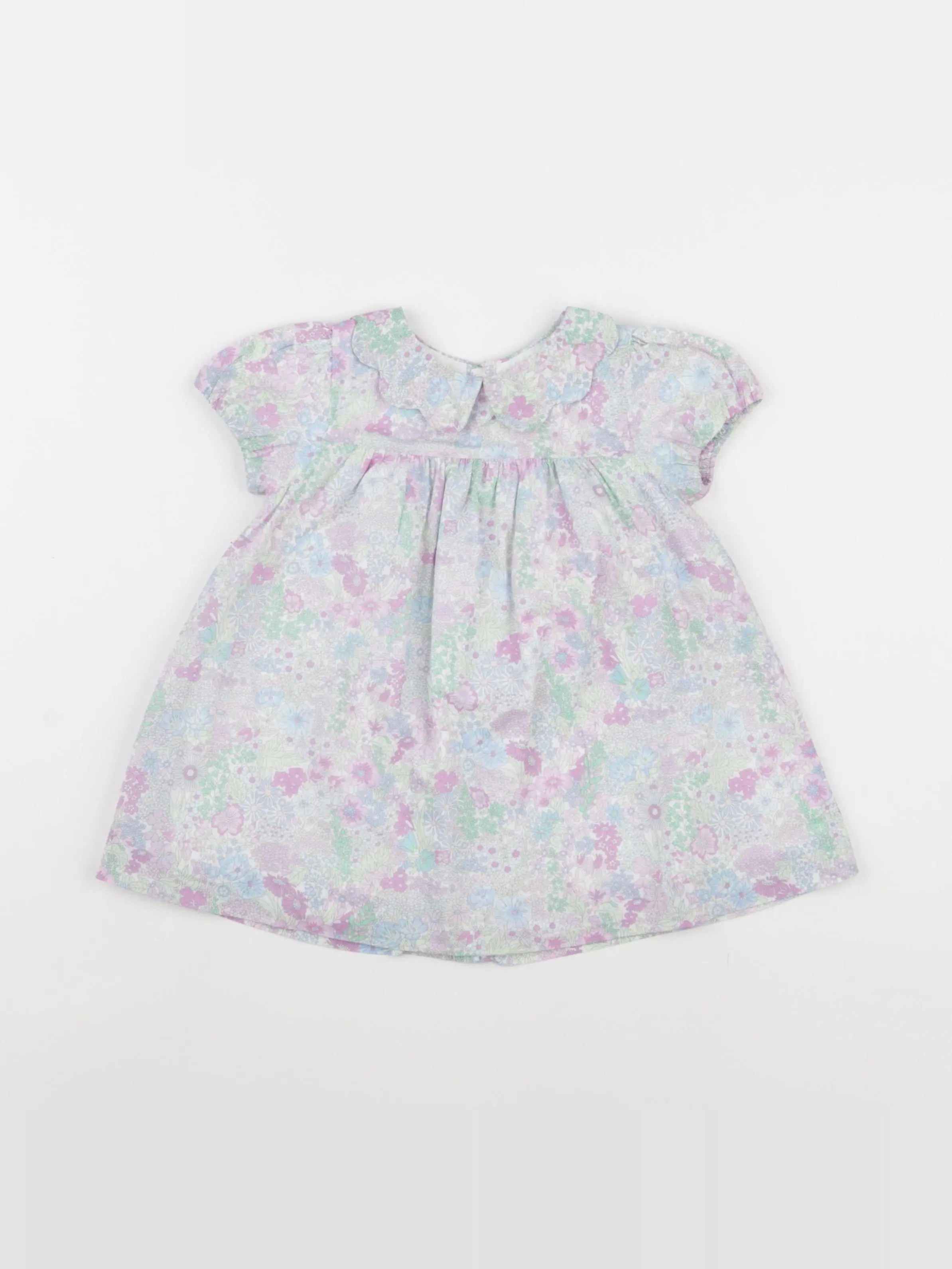 Jacadi - robe liberty multicolore - 12 mois