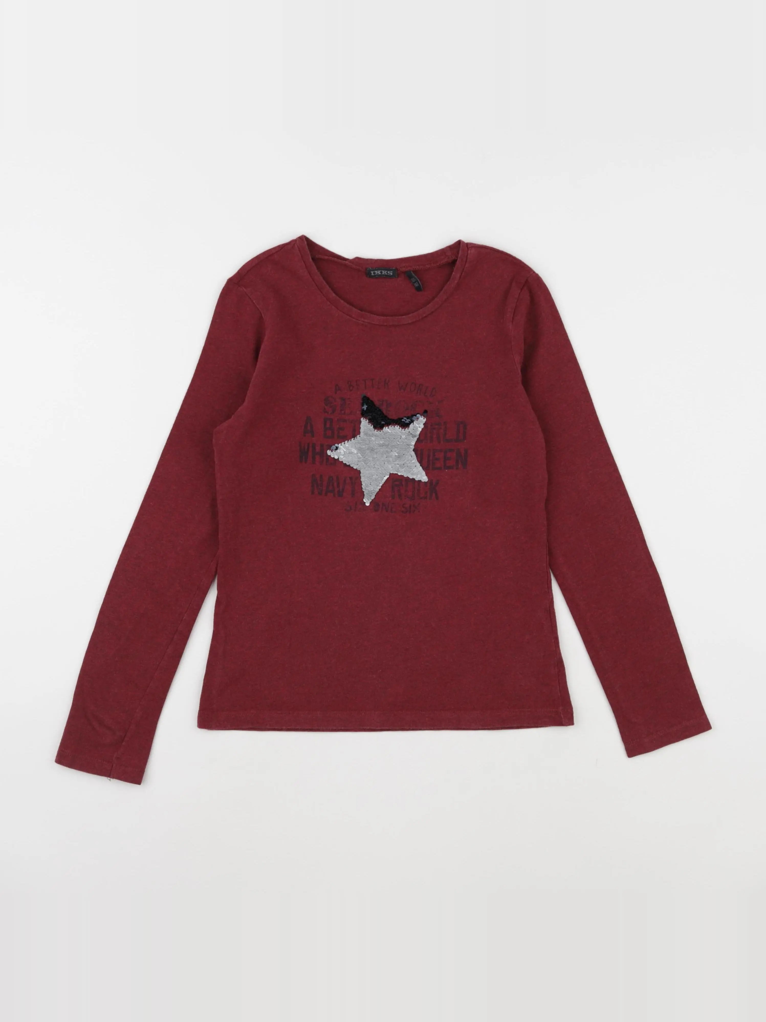IKKS - tee-shirt rouge - 10 ans