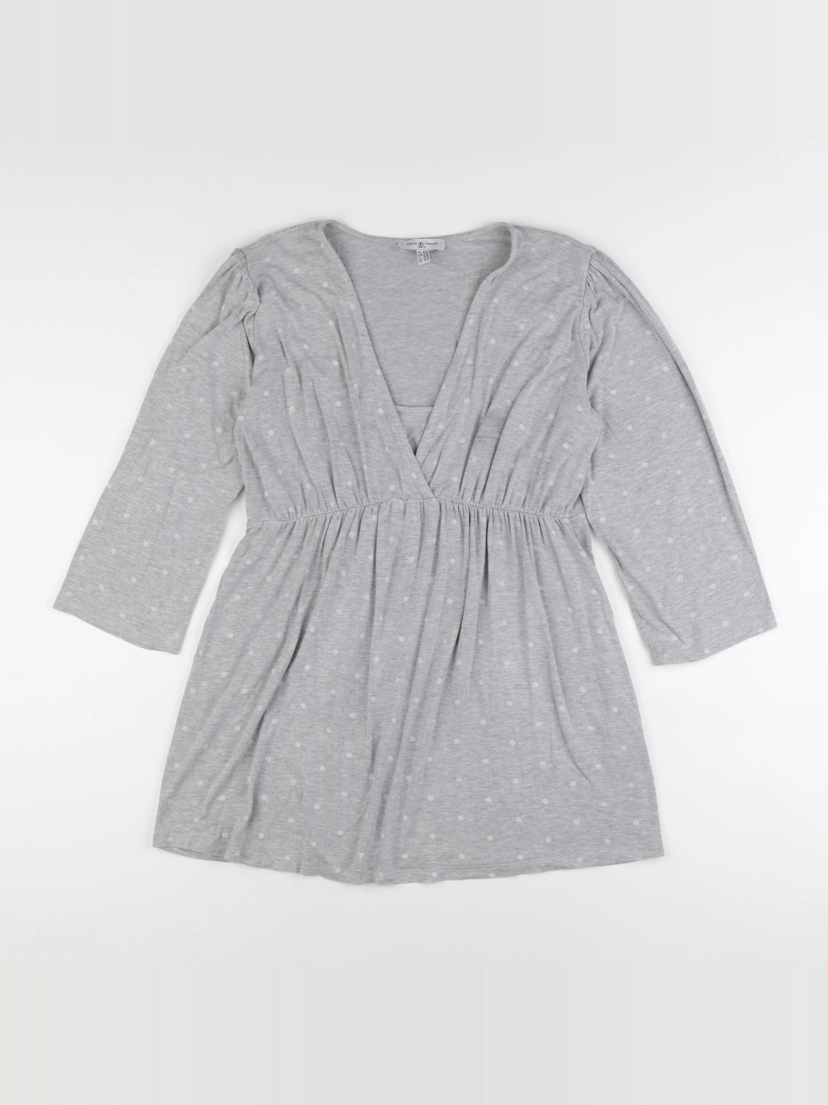 Envie de fraise - tee-shirt allaitement gris - 42 à 44