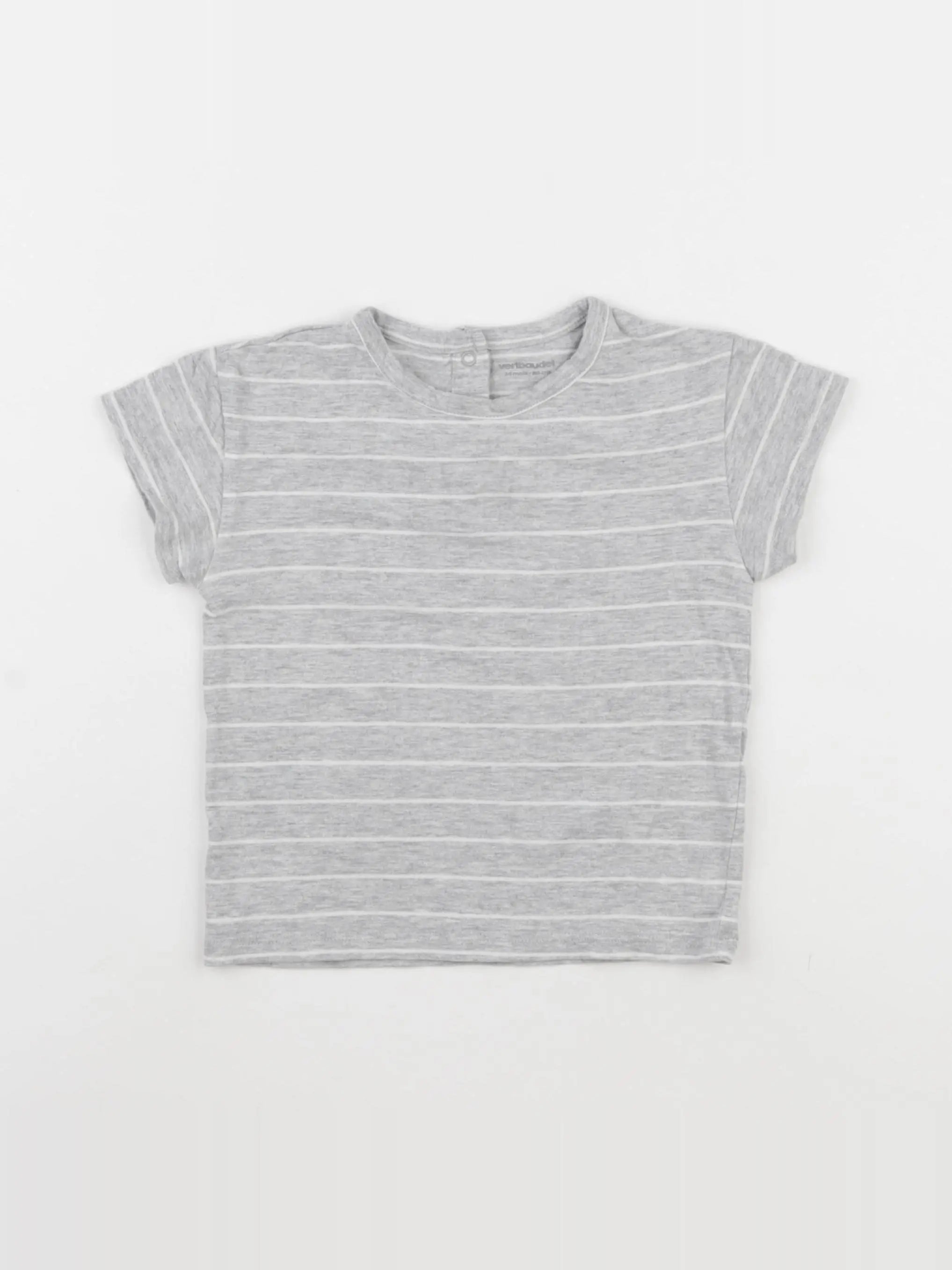 Vertbaudet - tee-shirt gris - 24 mois