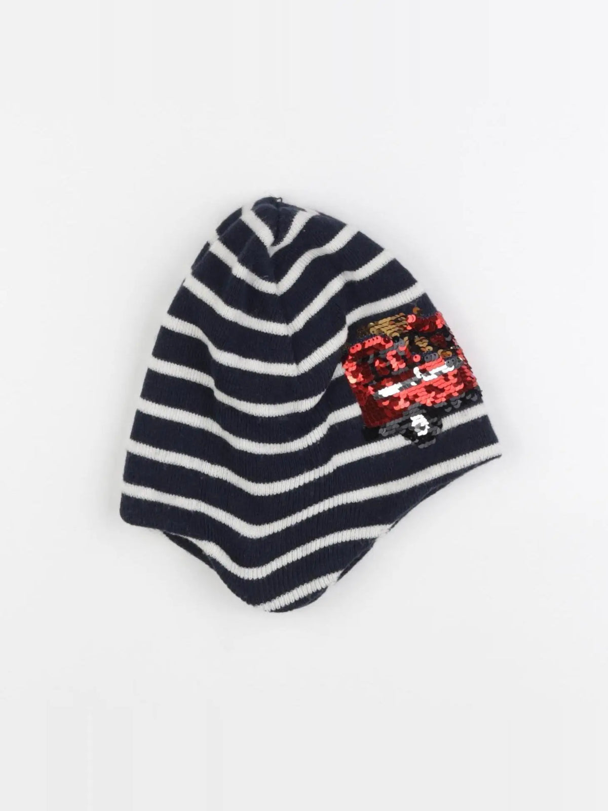 H&M - bonnet bleu - 8/12 ans