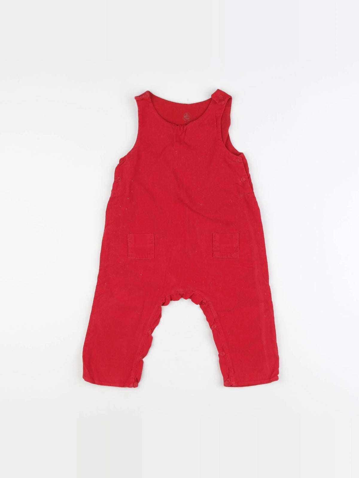 Petit Bateau - salopette rouge - 6 mois