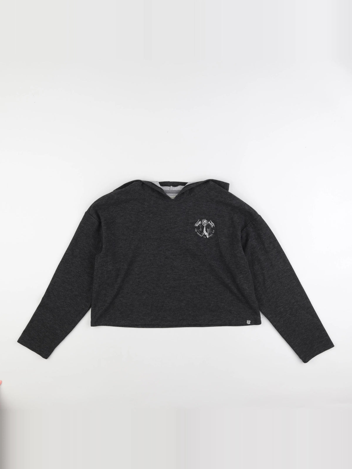 IKKS - sweat court imprimé au dos gris - 12 ans