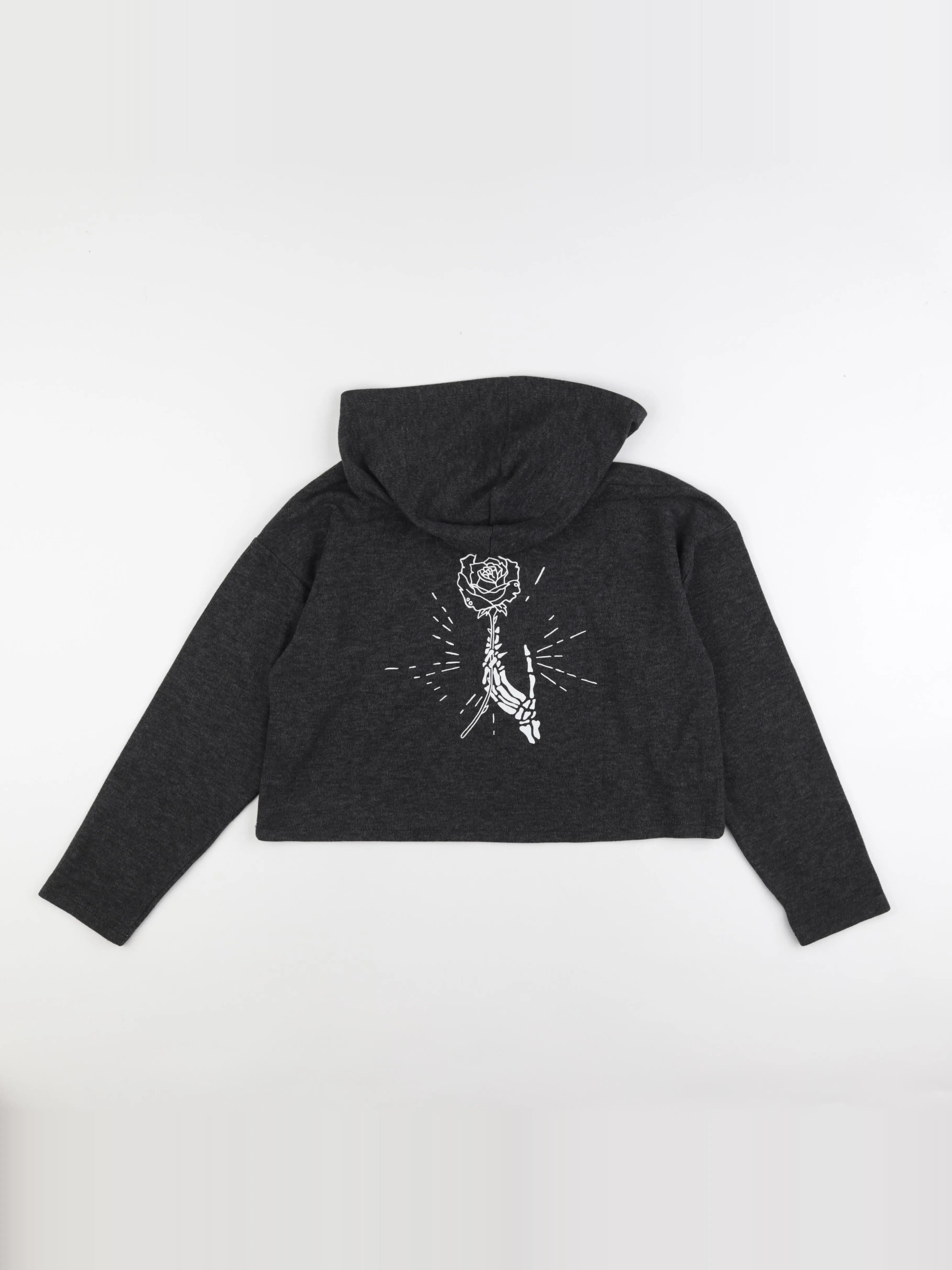 IKKS - sweat court imprimé au dos gris - 12 ans