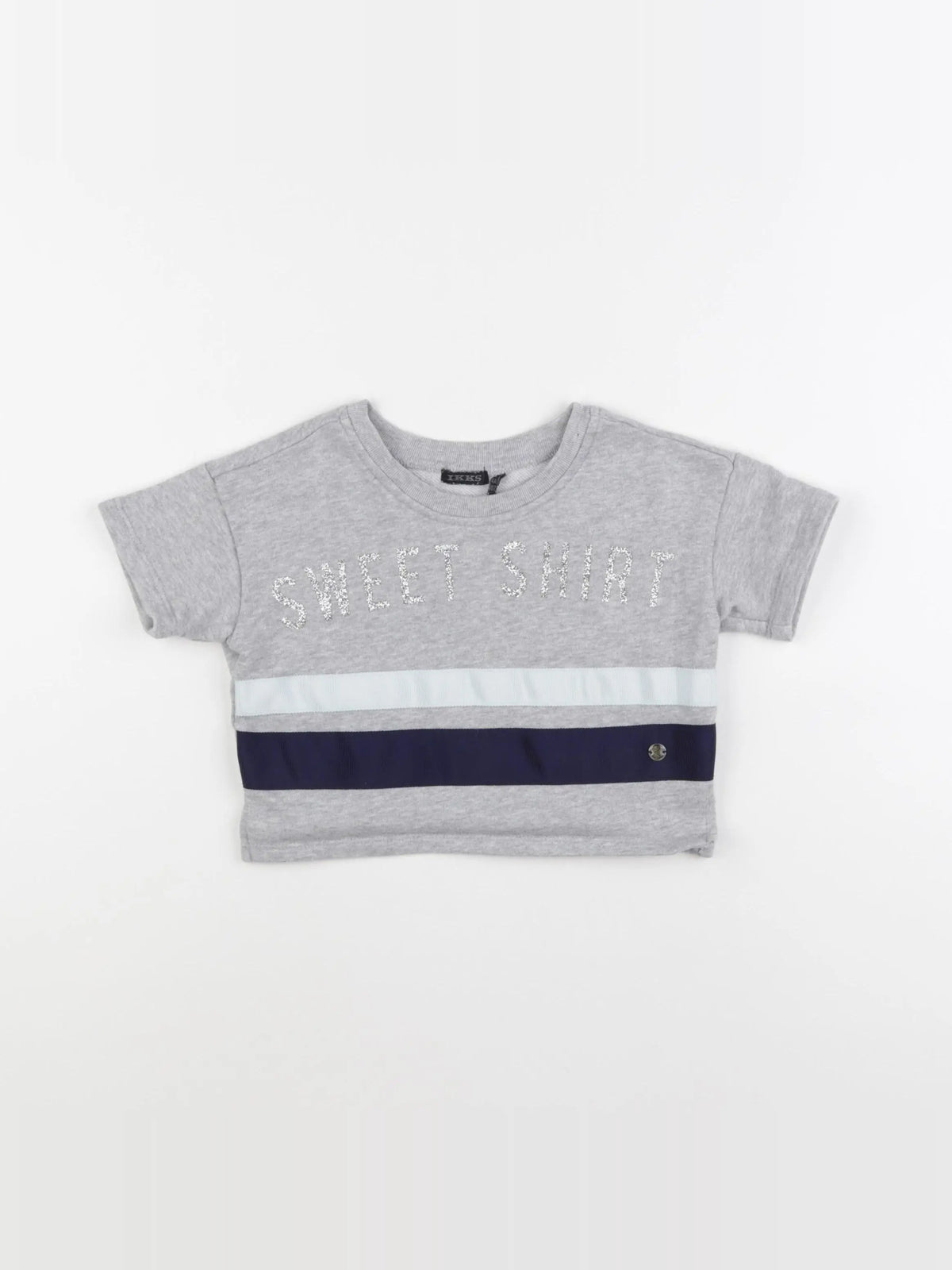 IKKS - sweat court gris - 4 ans