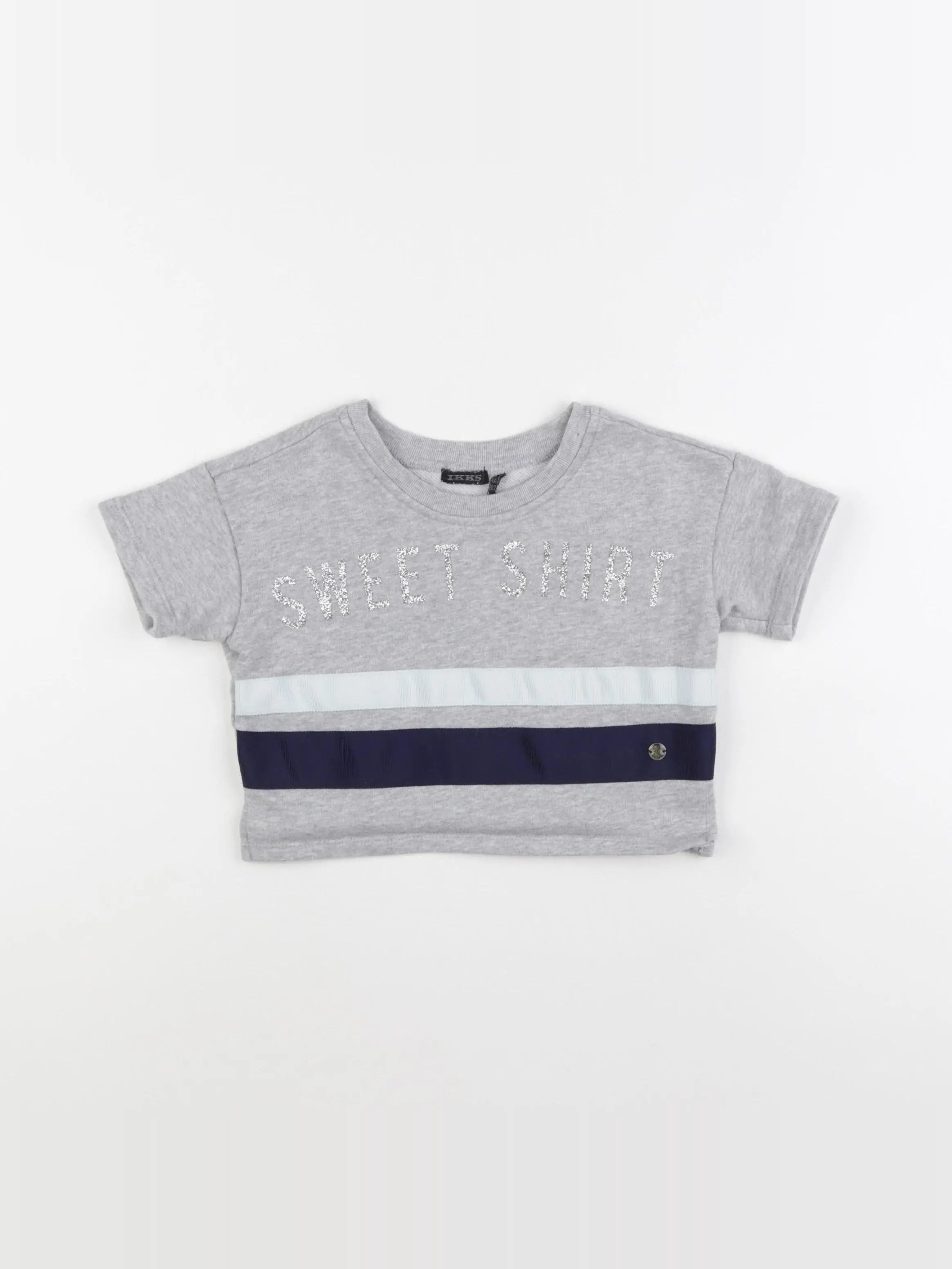 IKKS - sweat court gris - 4 ans