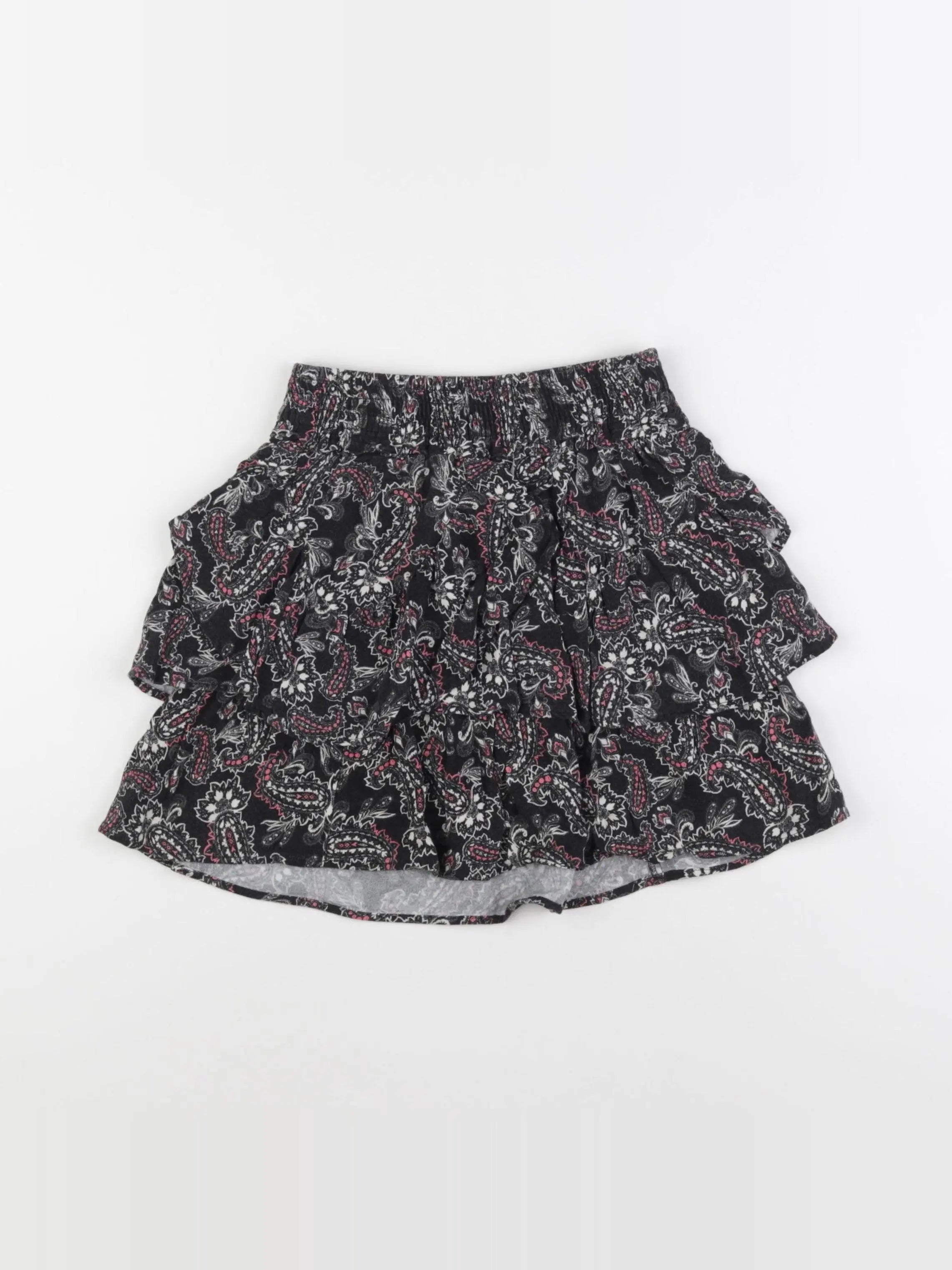 IKKS - jupe gris, rose - 8 ans