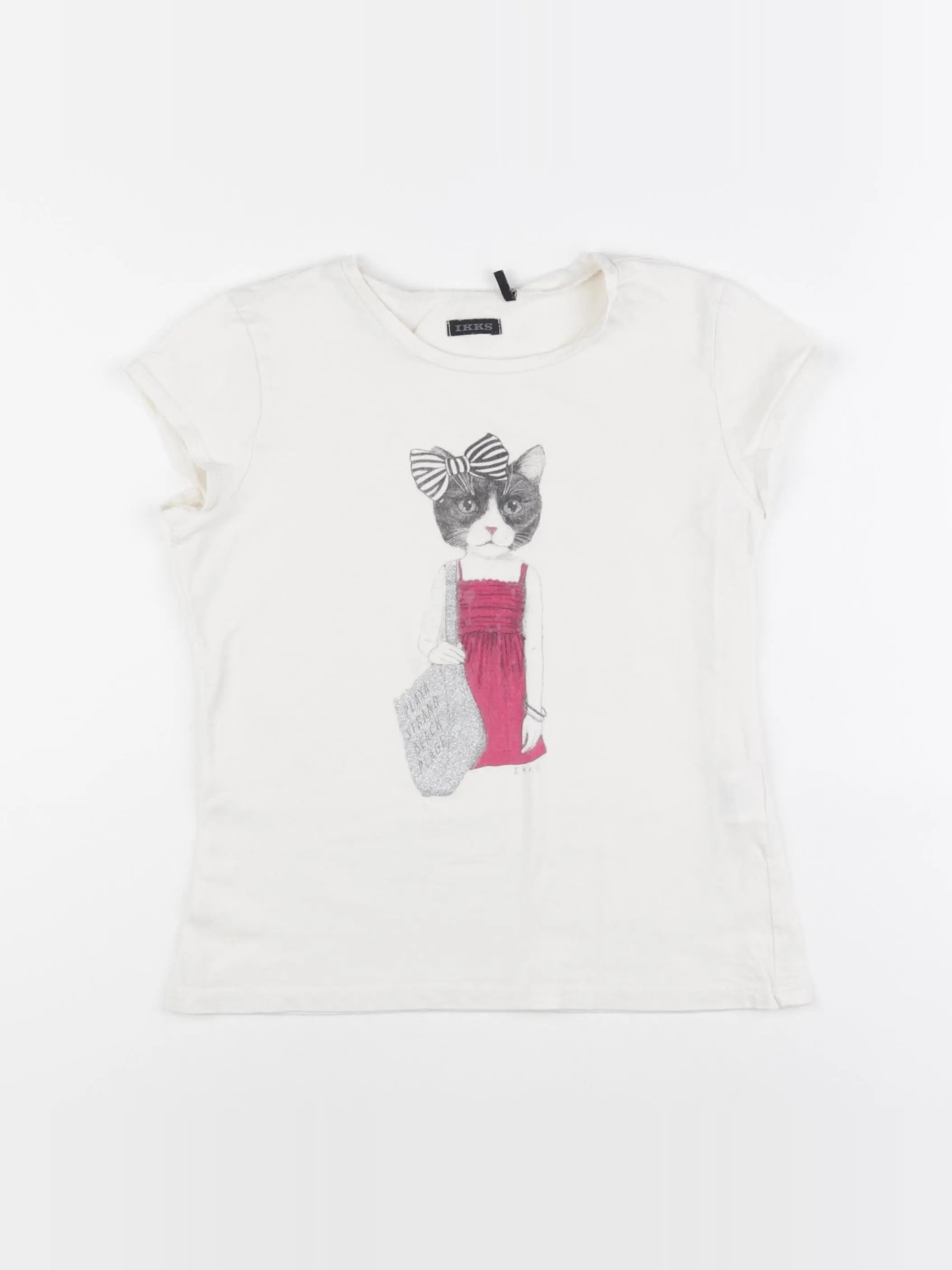 IKKS - tee-shirt beige - 10 ans