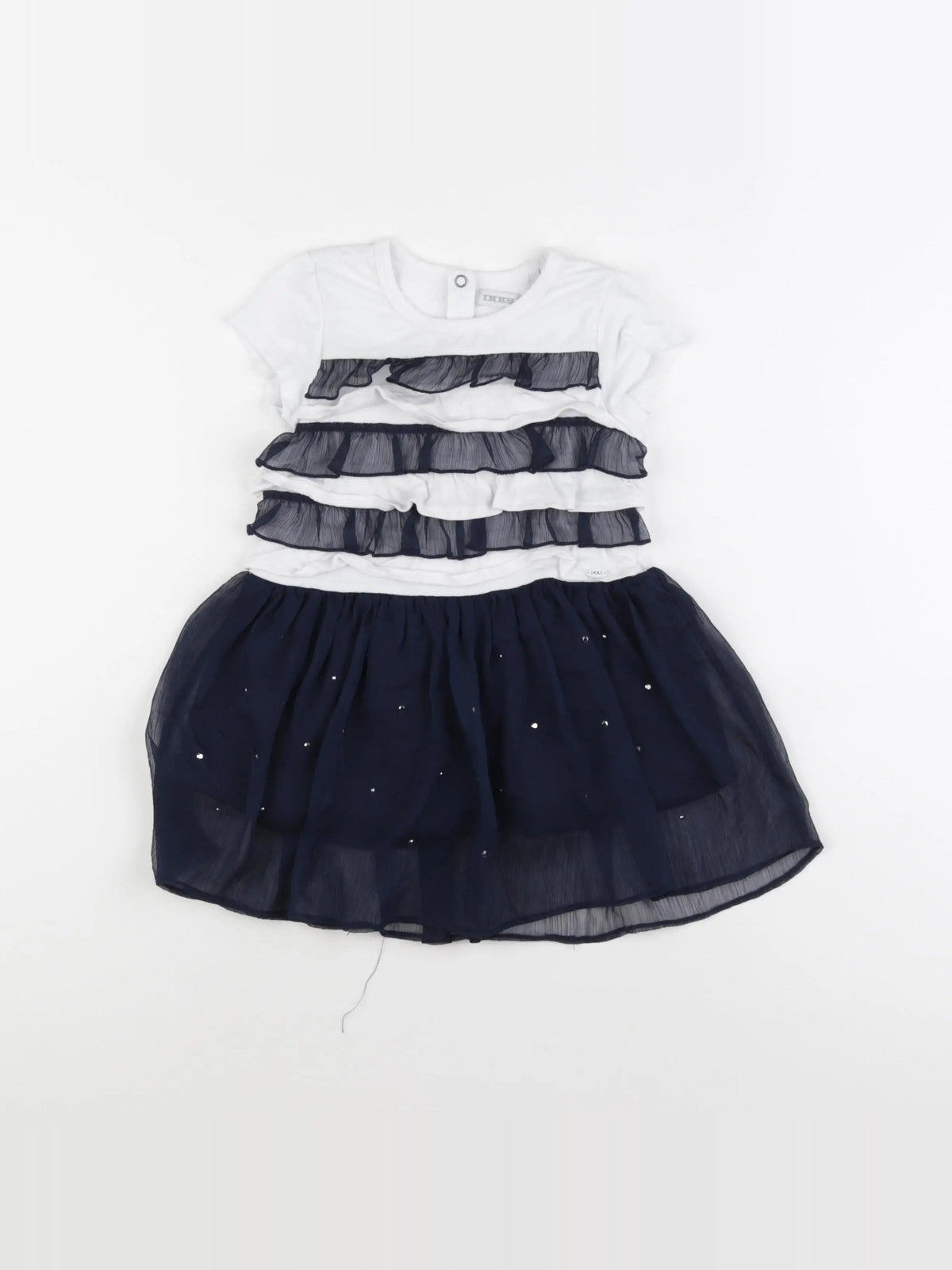 IKKS - robe blanc, bleu - 2 ans