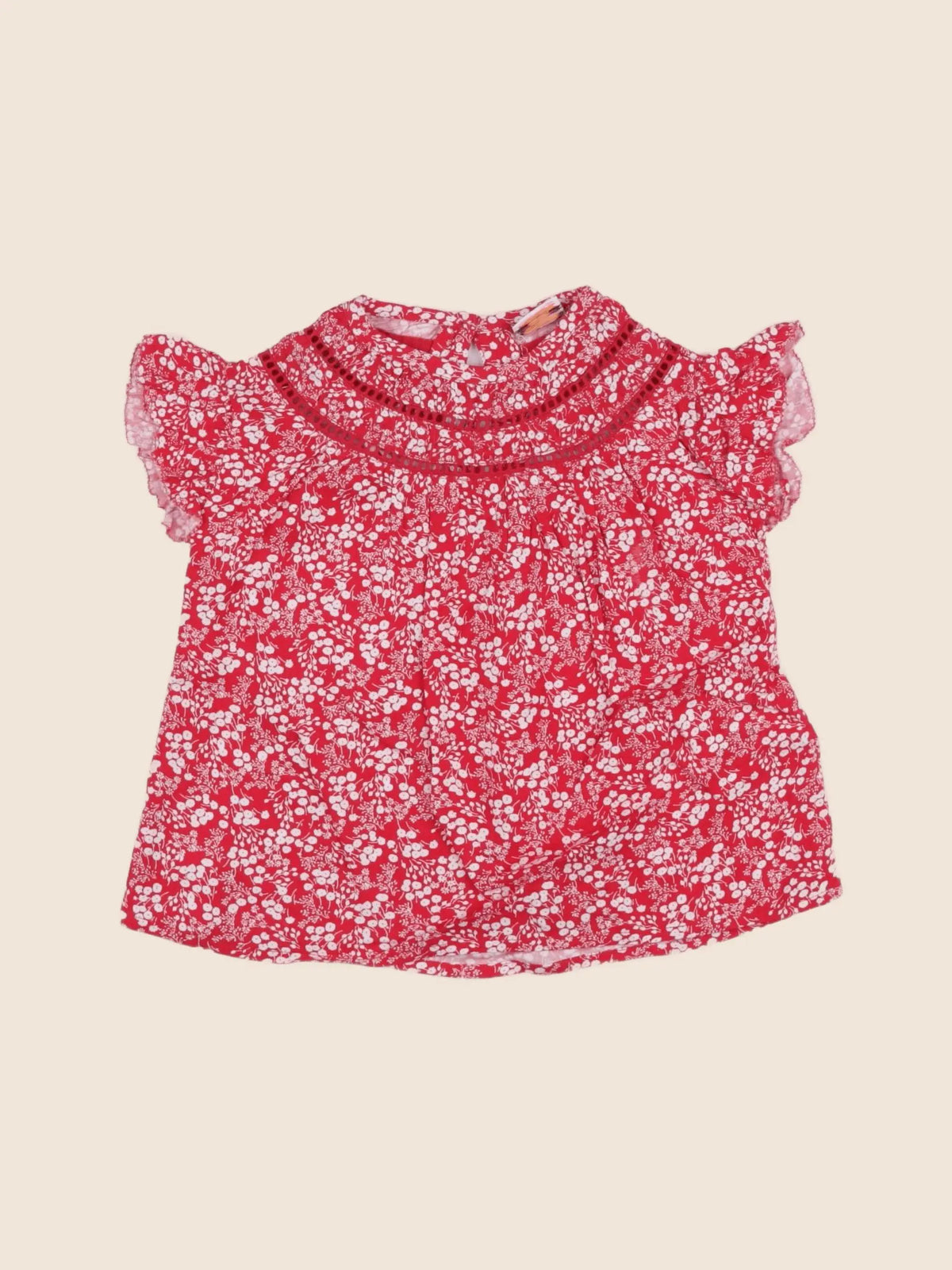 Tape à l'oeil - blouse rouge - 24 mois