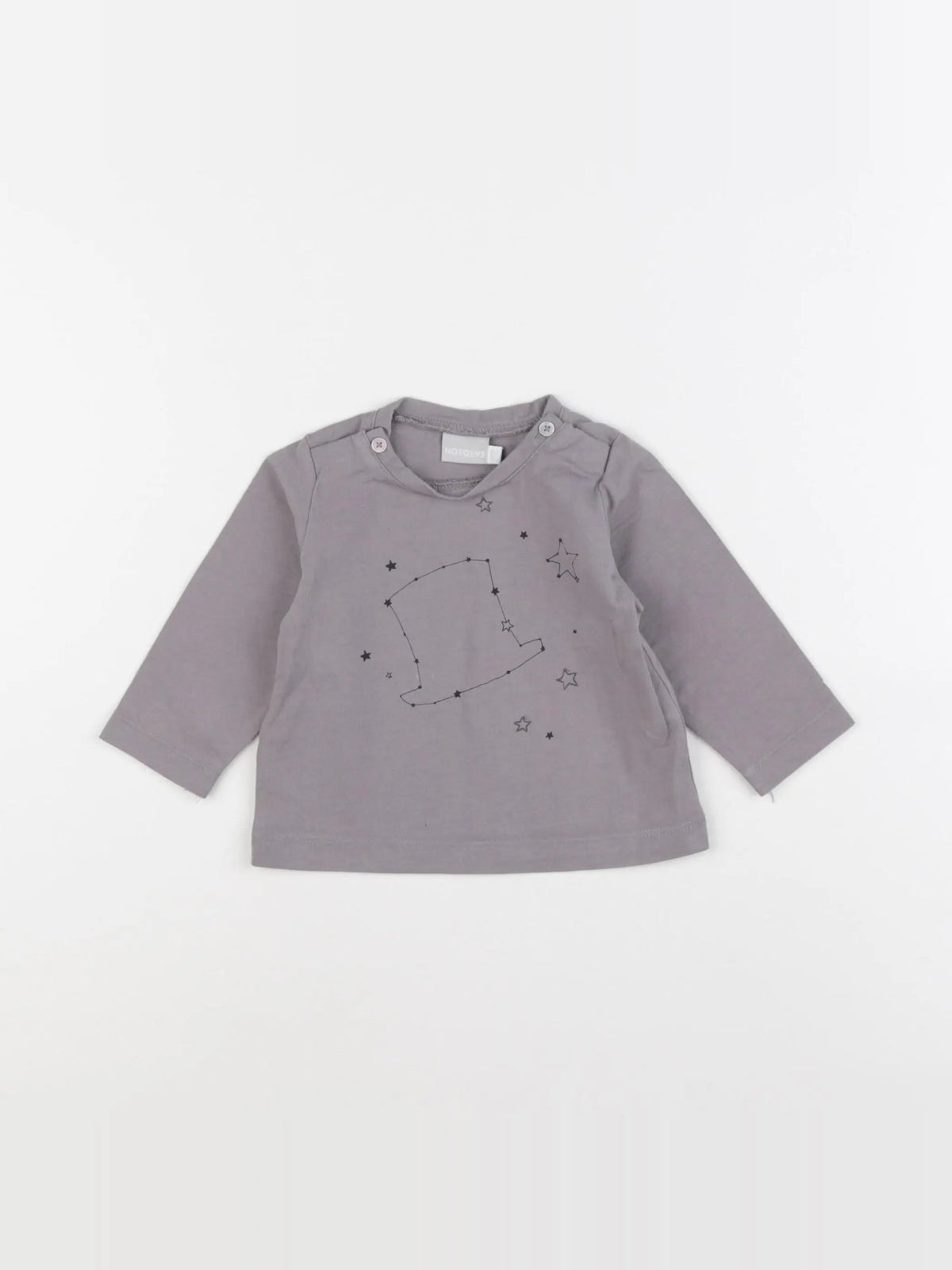 Natalys - tee-shirt gris - 6 mois
