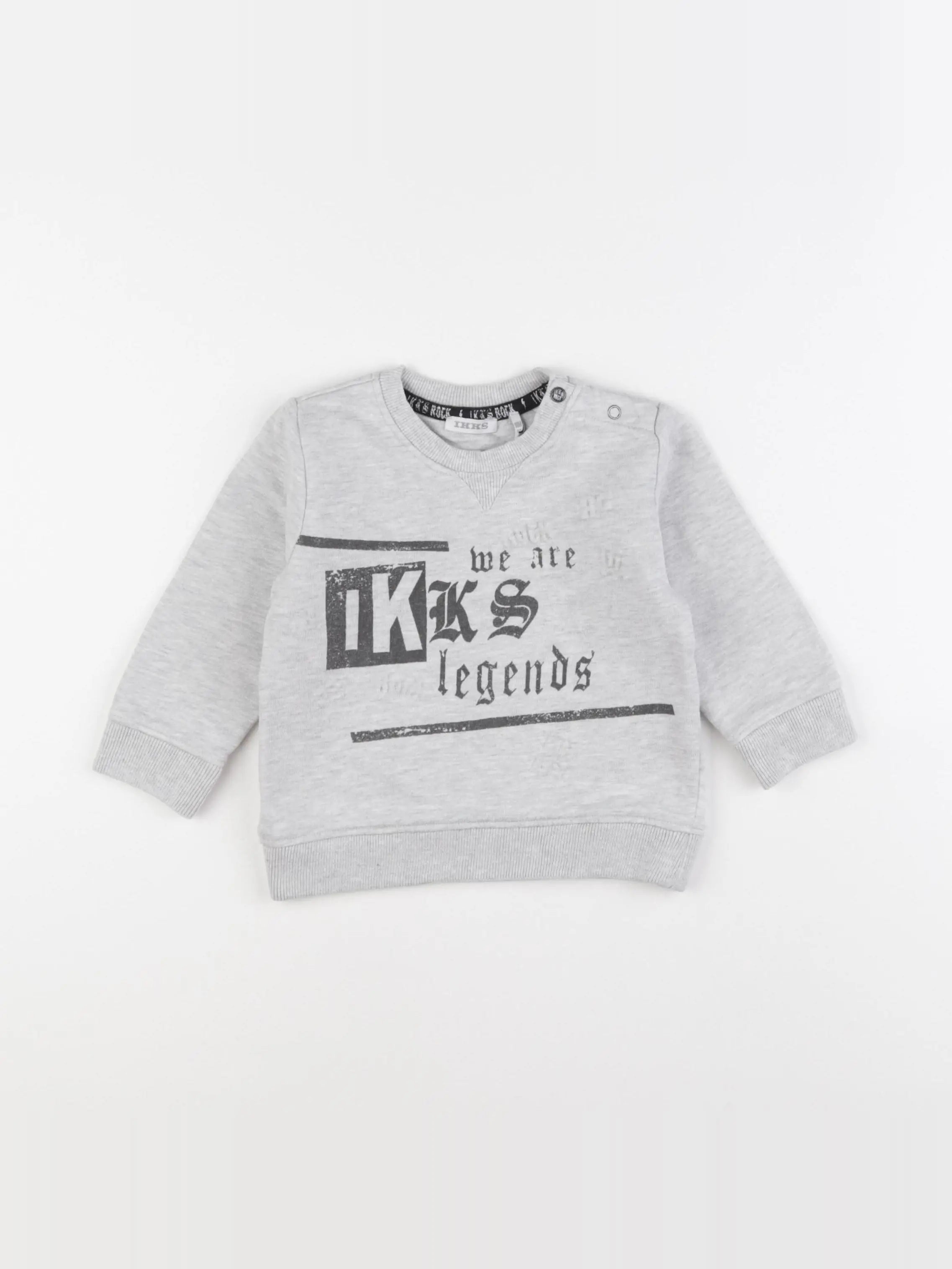 IKKS - sweat gris - 18 mois