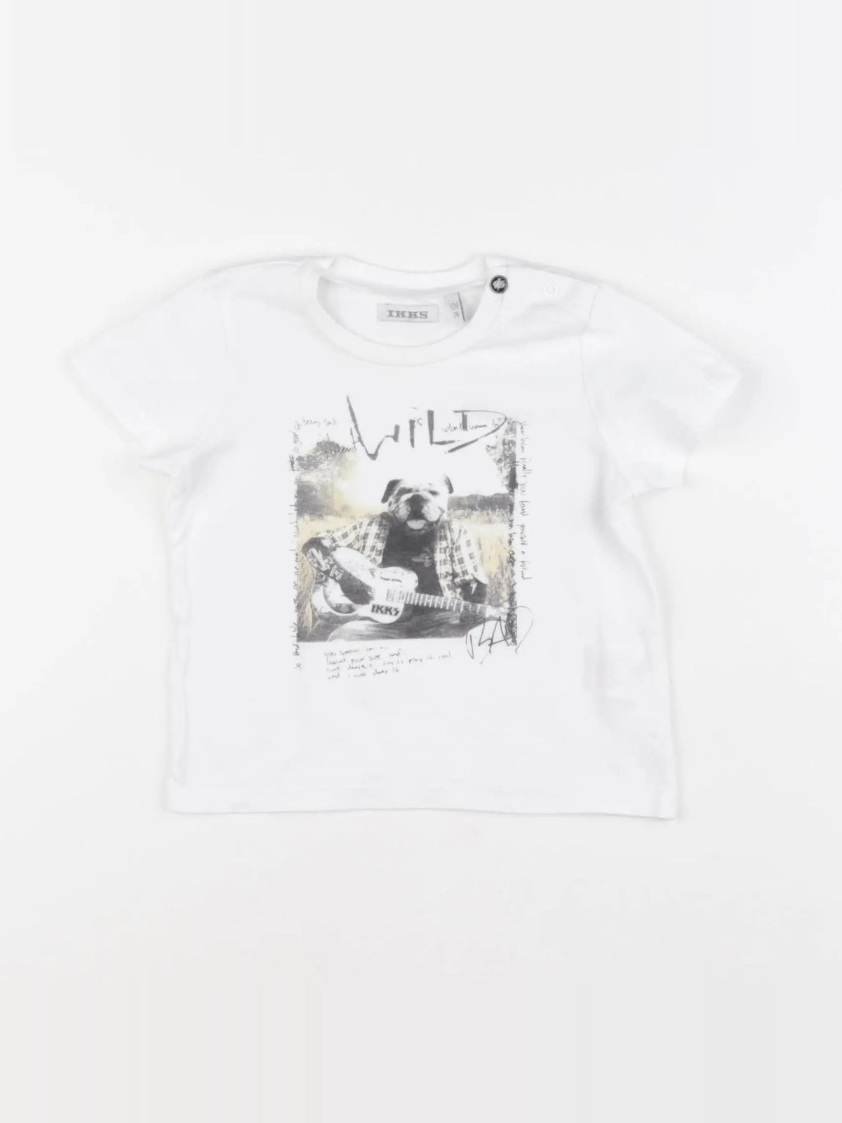 IKKS - tee-shirt blanc - 12 mois