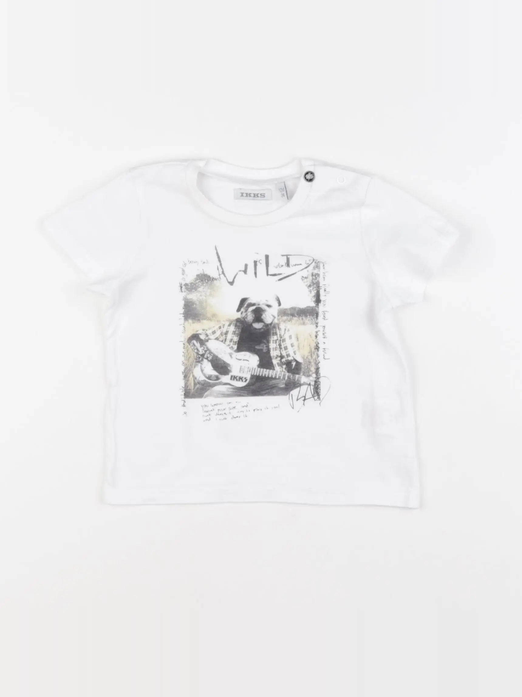 IKKS - tee-shirt blanc - 12 mois