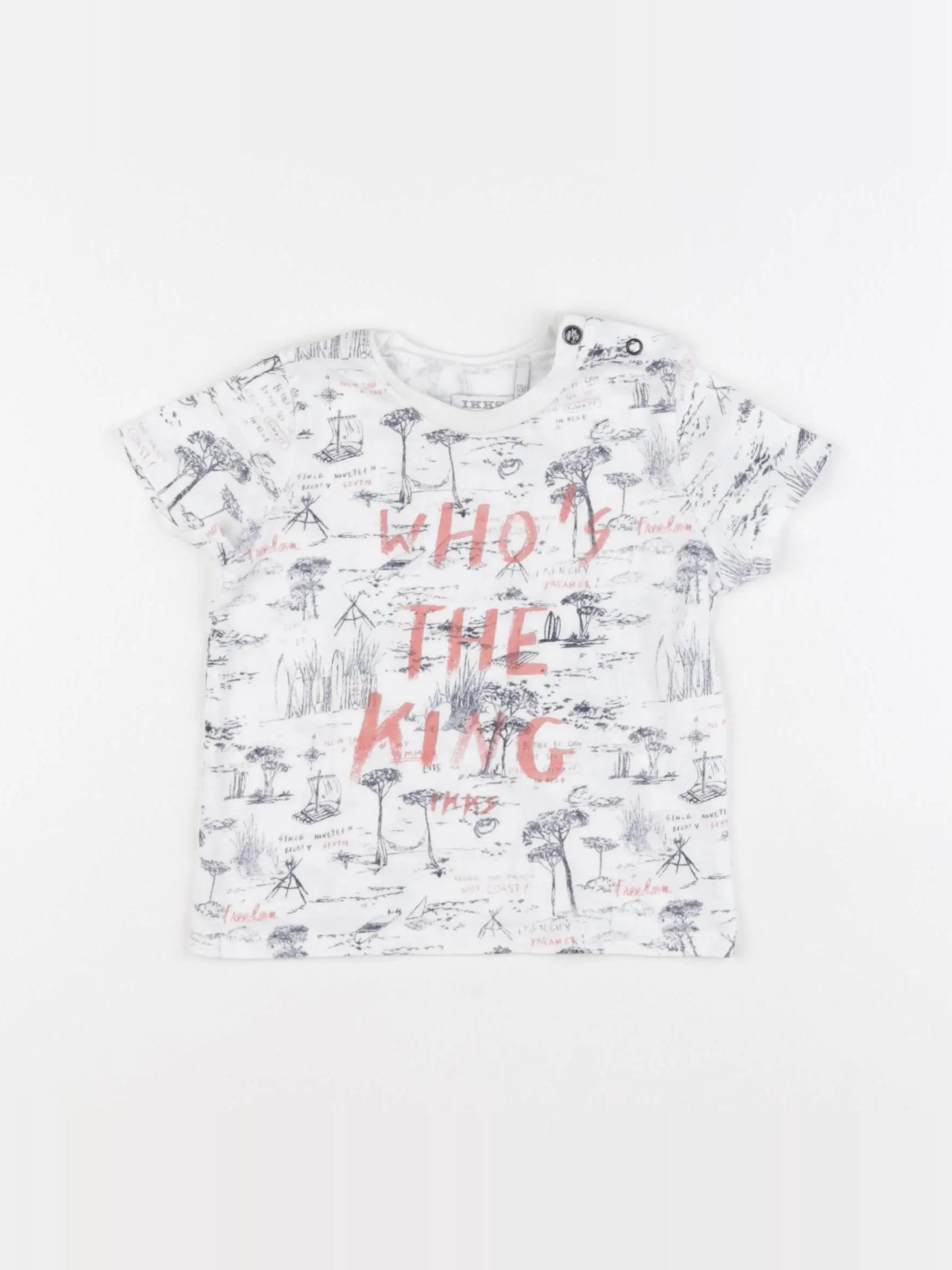 IKKS - tee-shirt multicolore - 12 mois