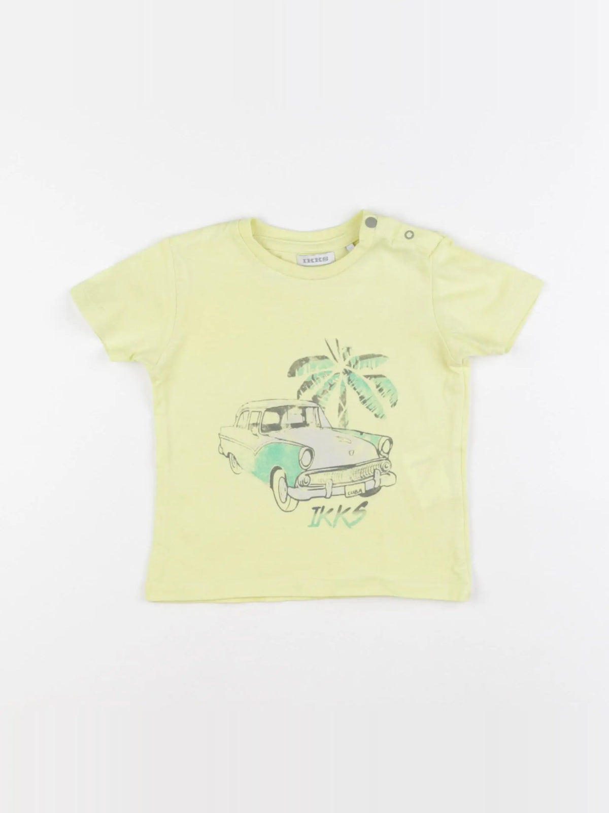 IKKS - tee-shirt jaune - 12 mois