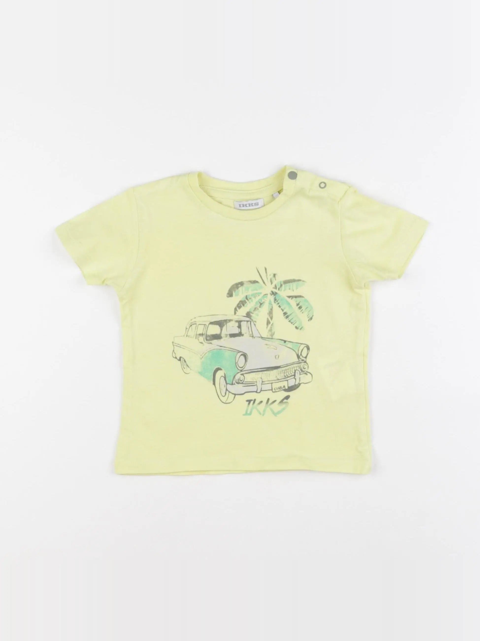 IKKS - tee-shirt jaune - 12 mois