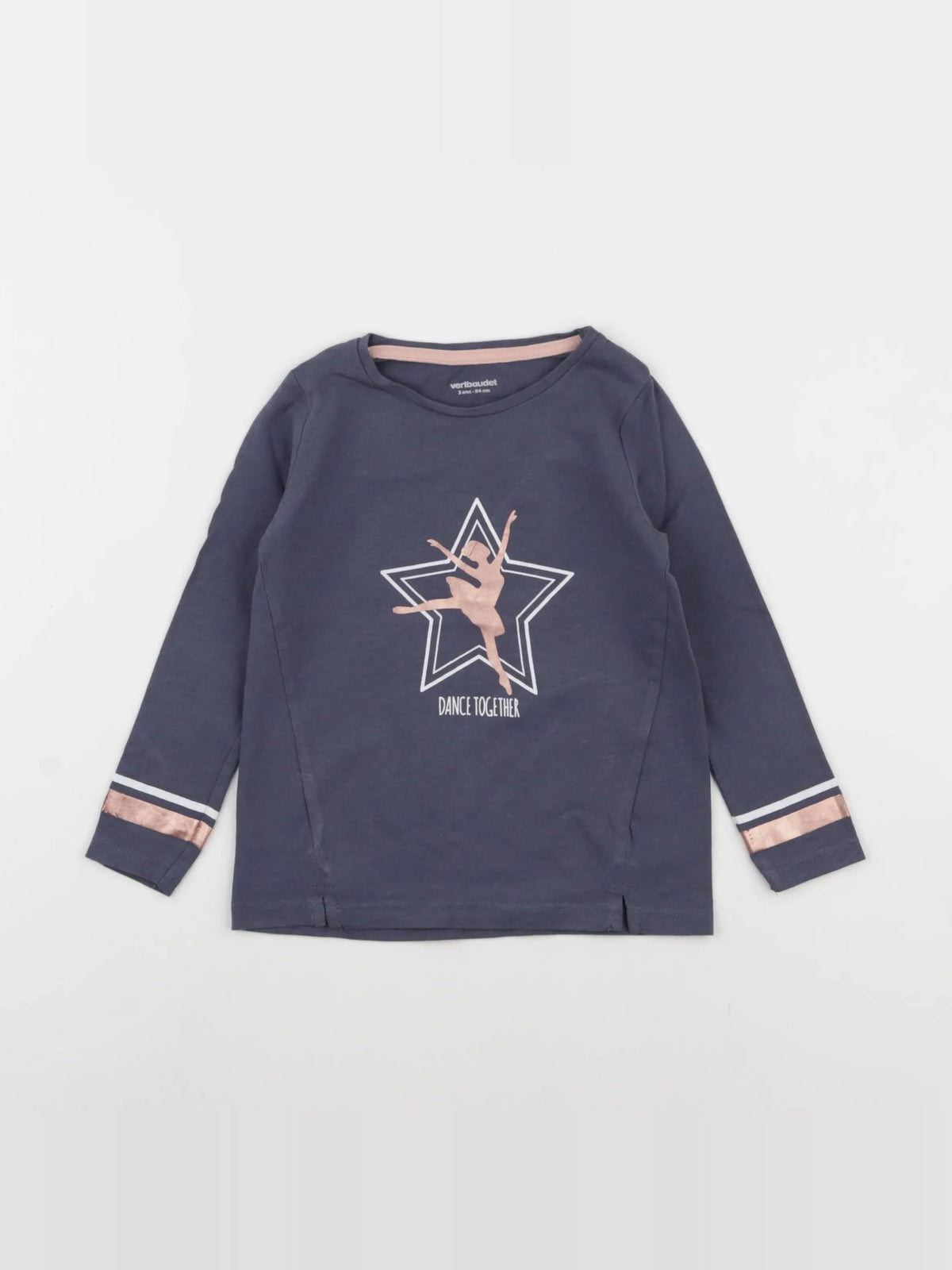 Vertbaudet - tee-shirt bleu - 3 ans