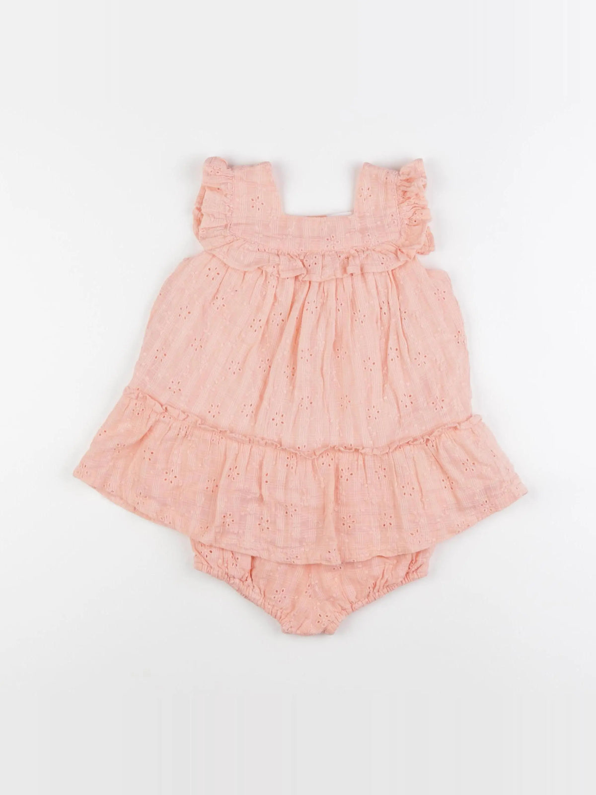 Vertbaudet - robe orange - 18 mois