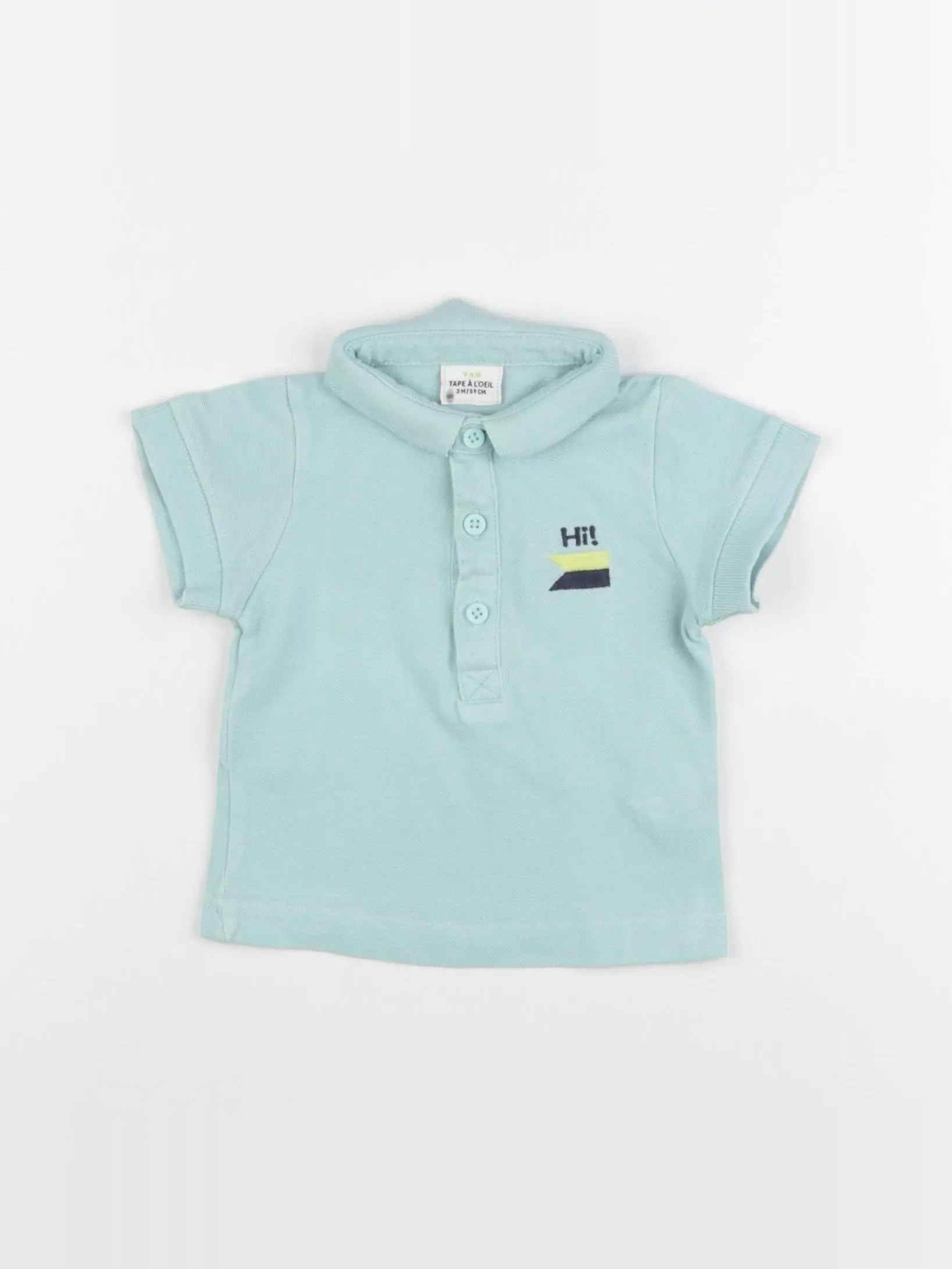 Tape à l'oeil - polo bleu - 3 mois