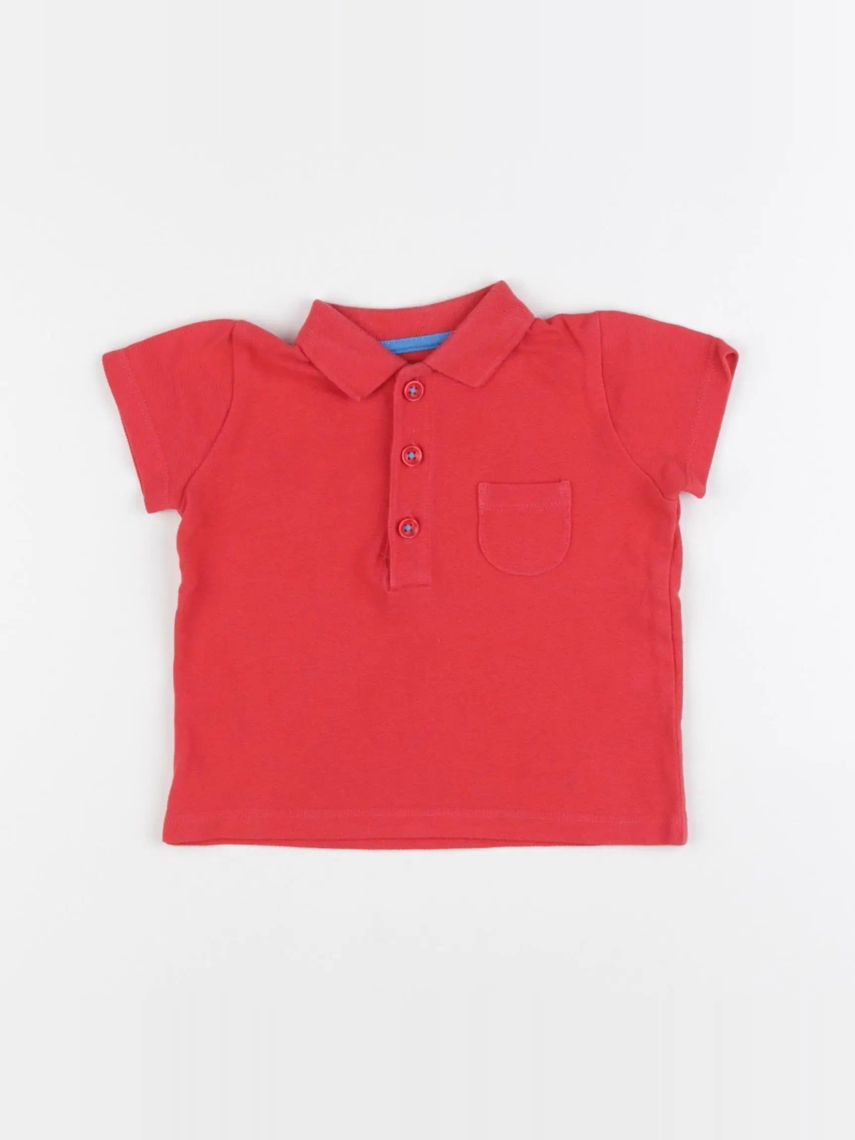 Baby Boden - polo rouge - 6/9 mois
